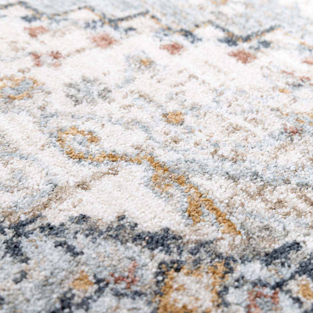Beige And Blue Traditional Style  Area Rug - Image 11