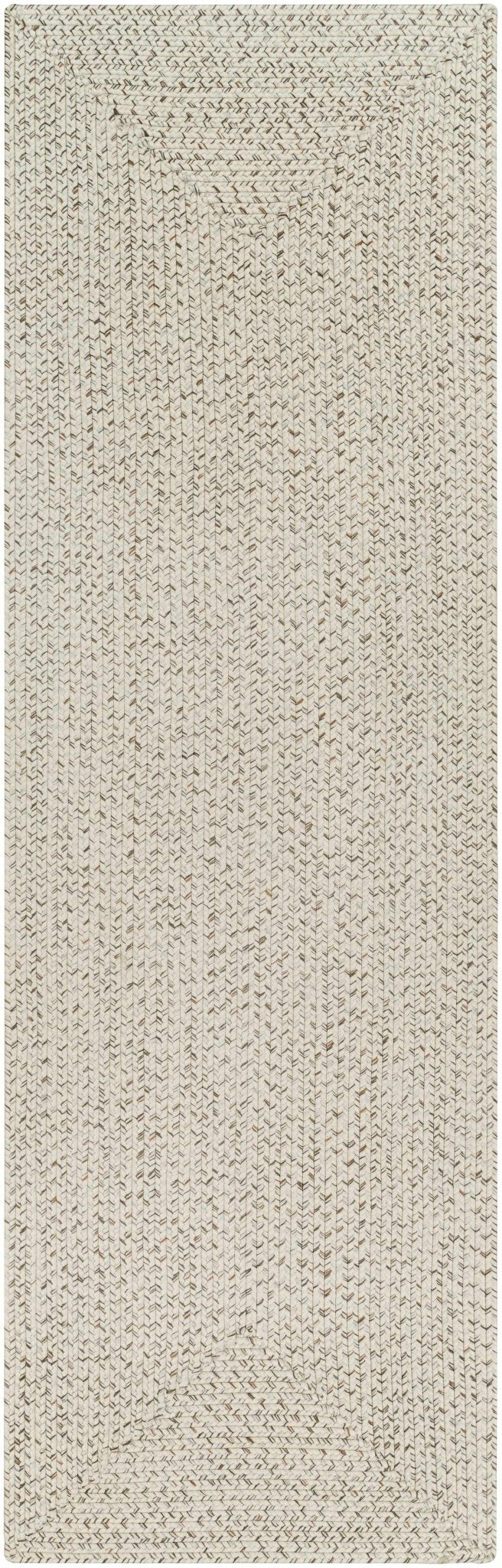 Beige and Brown Chevron Design Jute Braided Outdoor safe area Rug - Image 10