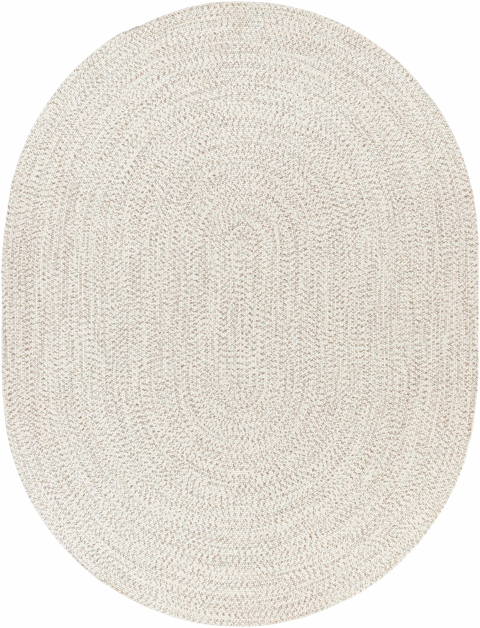 Beige and Brown Chevron Design Jute Braided Outdoor safe area Rug - Image 12