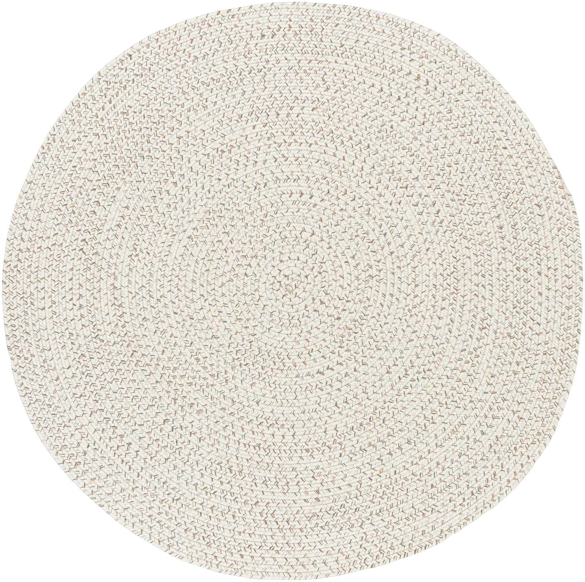 Beige and Brown Chevron Design Jute Braided Outdoor safe area Rug - Image 13