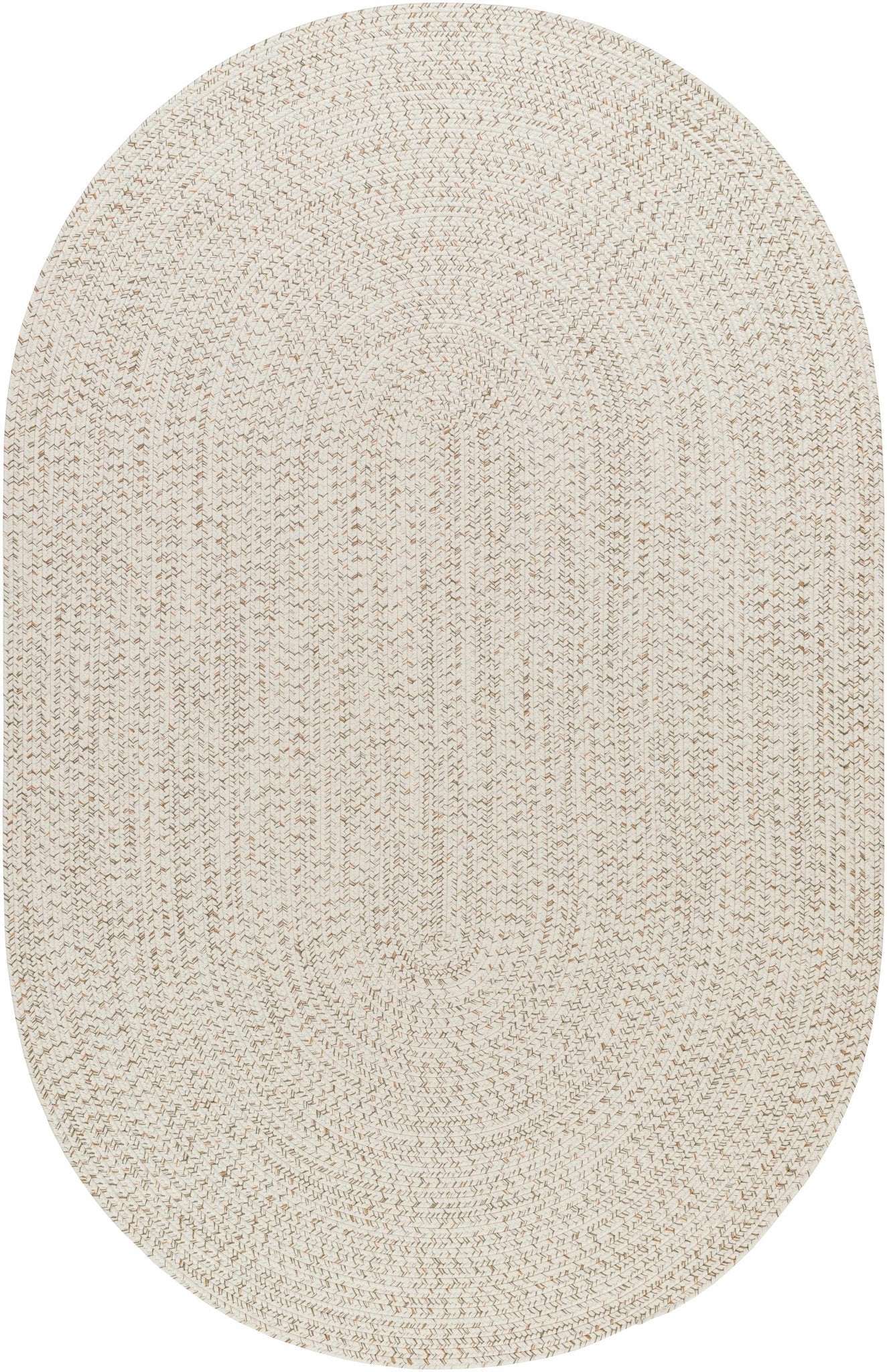 Beige and Brown Chevron Design Jute Braided Outdoor safe area Rug - Image 15