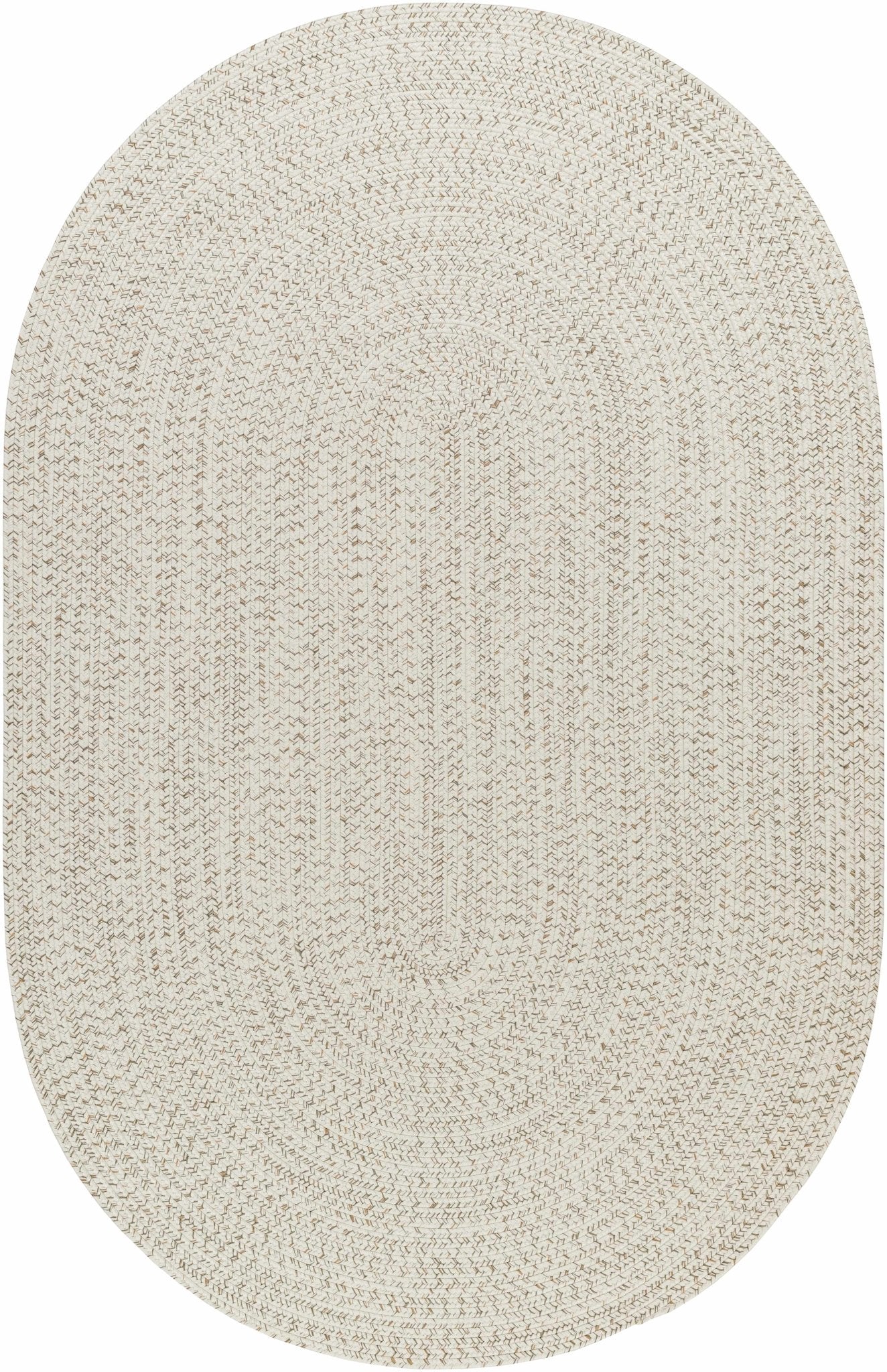 Beige and Brown Chevron Design Jute Braided Outdoor safe area Rug - Image 21