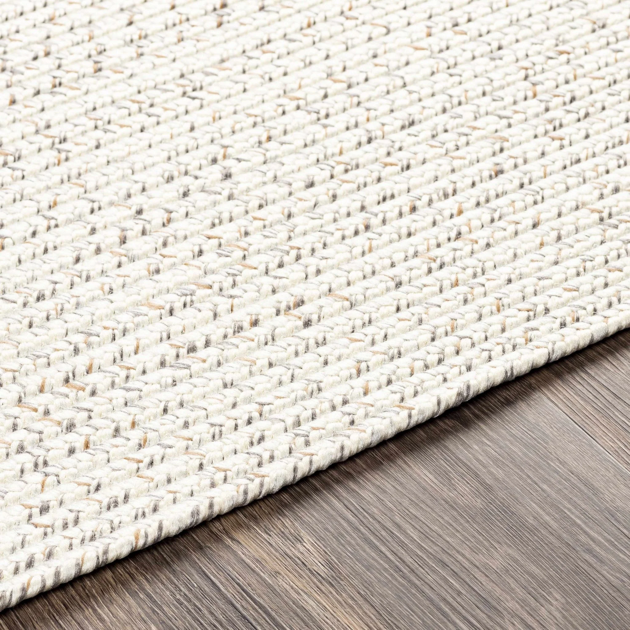 Beige and Brown Chevron Design Jute Braided Outdoor safe area Rug - Image 5