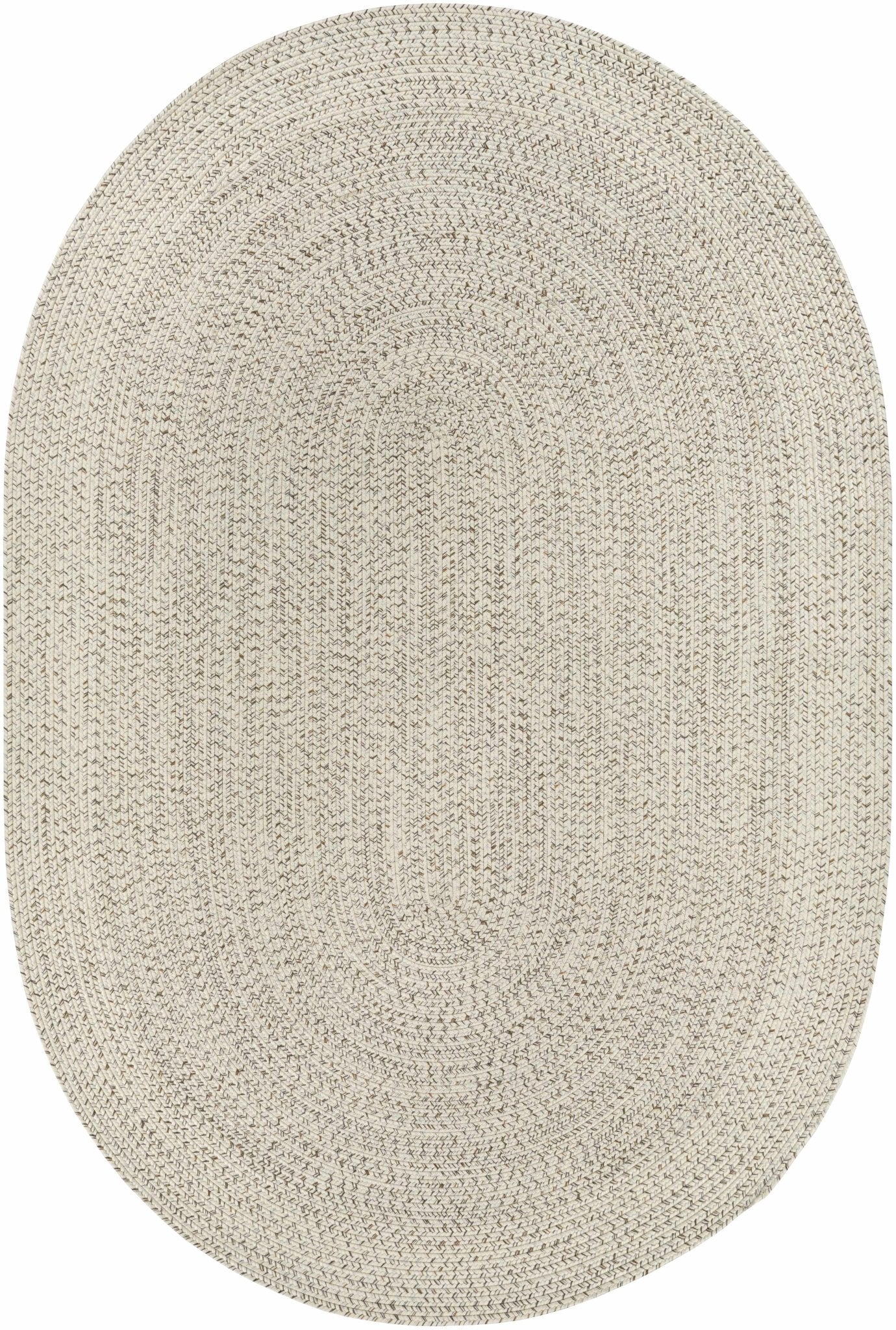 Beige and Brown Chevron Design Jute Braided Outdoor safe area Rug - Image 7