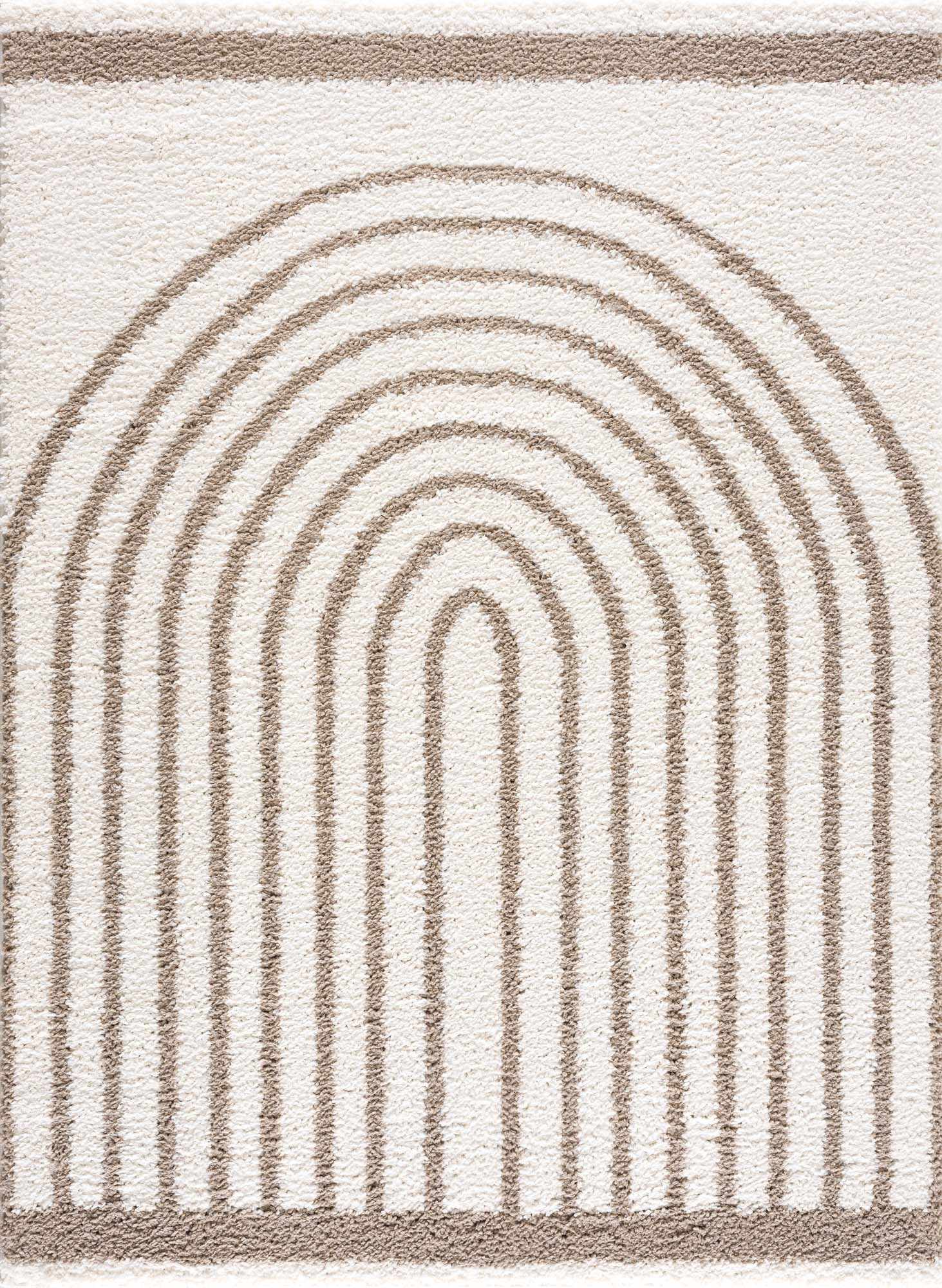 Beige And Brown Modern Style Area Rug - Image 2