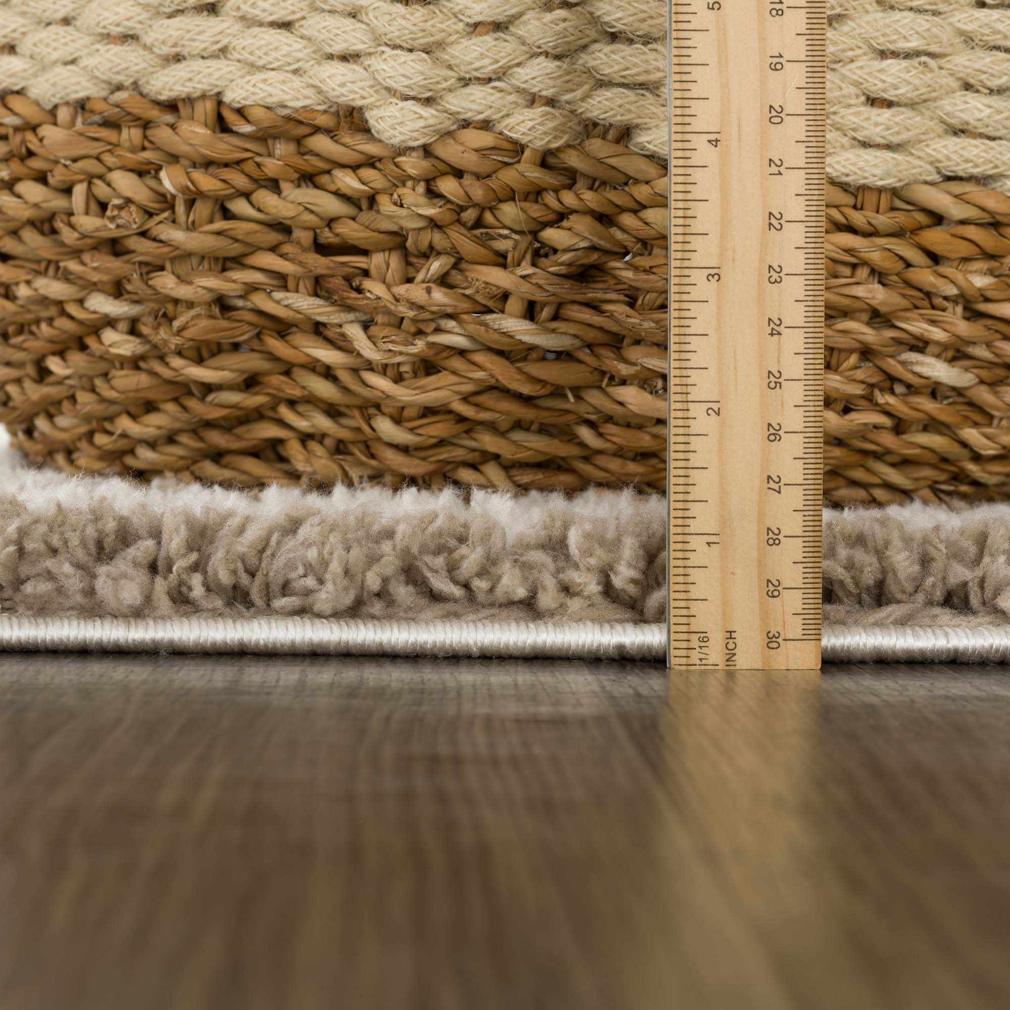 Beige And Brown Modern Style Area Rug - Image 9