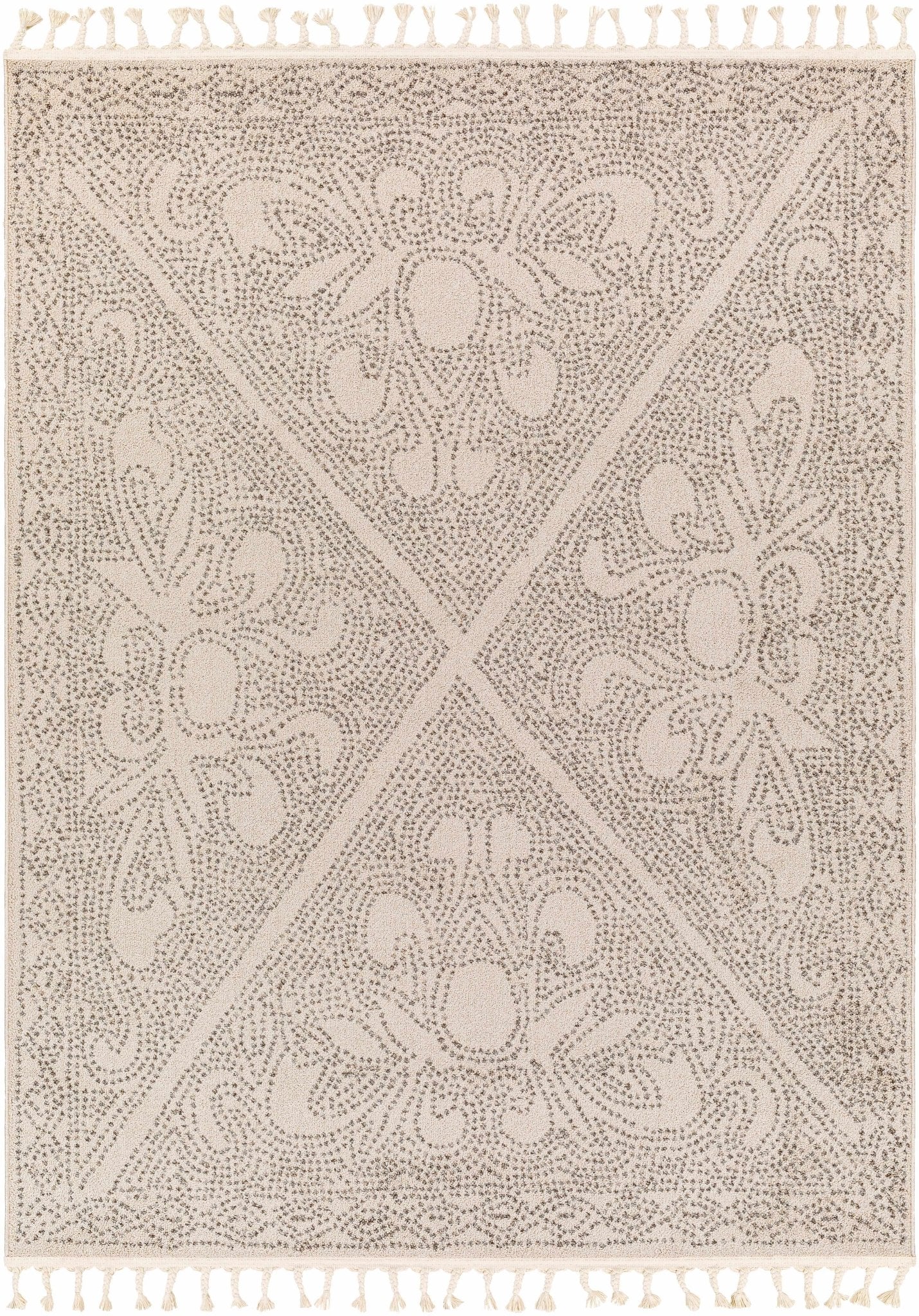 Beige and Brown Contemporary Large Design Area Rug - Image 10