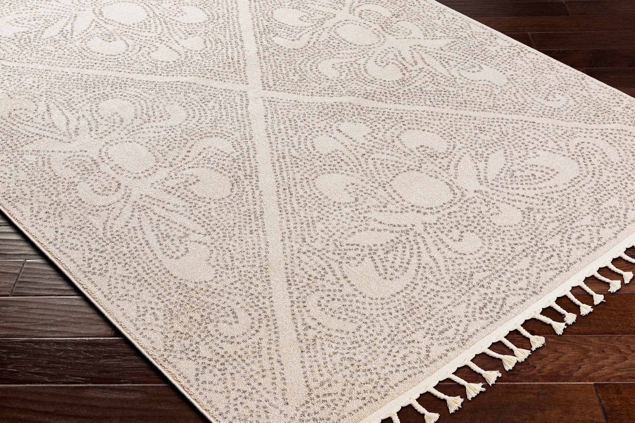 Beige and Brown Contemporary Large Design Area Rug - Image 12