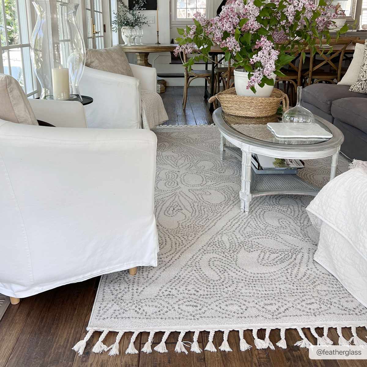 Beige and Brown Contemporary Large Design Area Rug - Image 2
