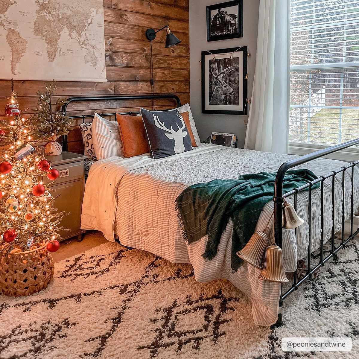 Beige and Charcoal Traditional Geometrical Design Machine Woven Moroccan Multi Size Rug - Image 6
