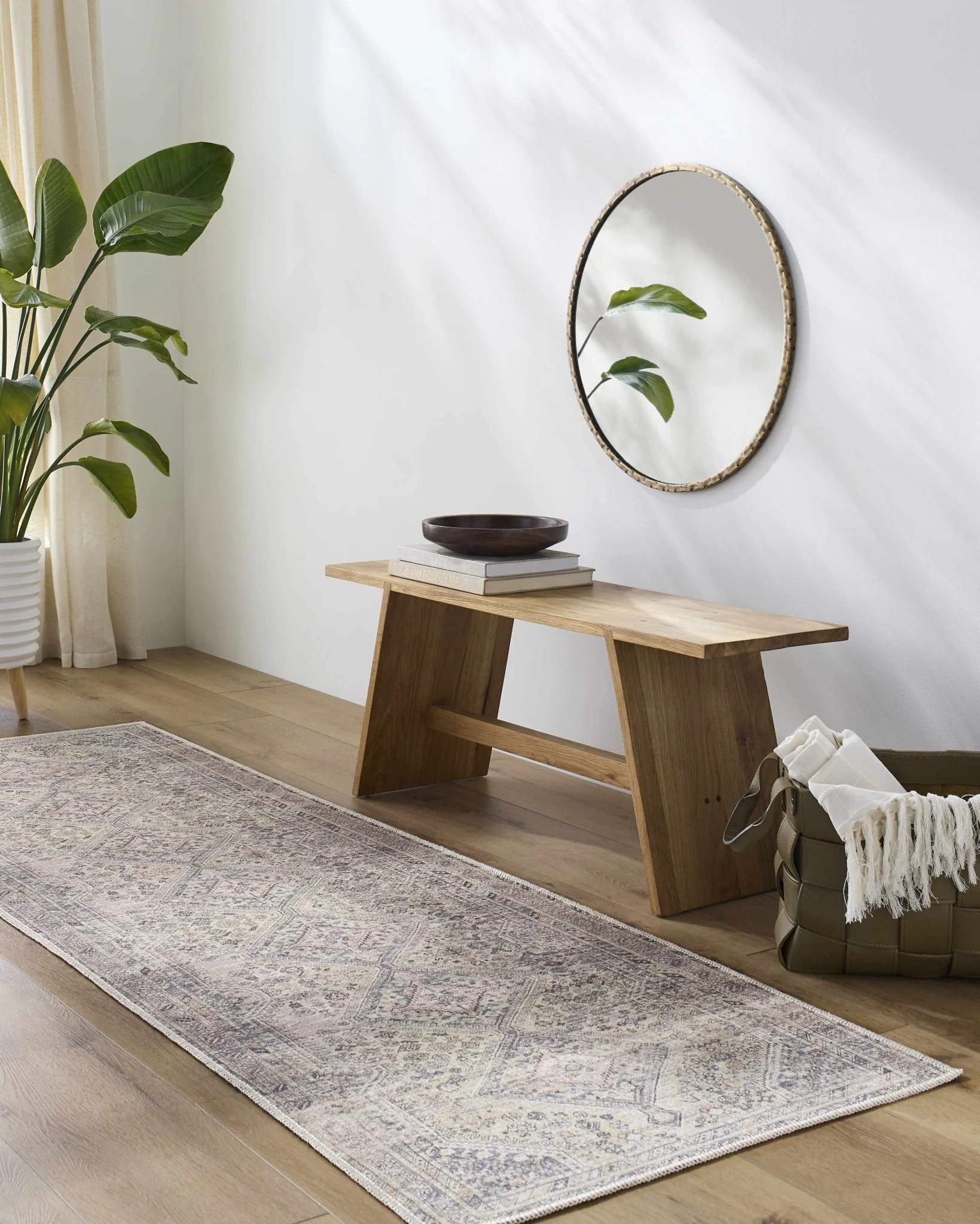 Vintage Style Beige and Charcoal Transitional Area Rug - Image 15