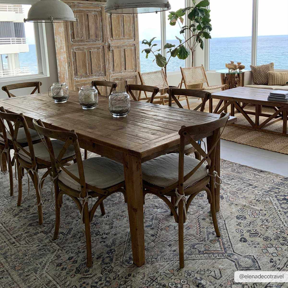 Vintage Style Beige and Charcoal Transitional Area Rug - Image 6
