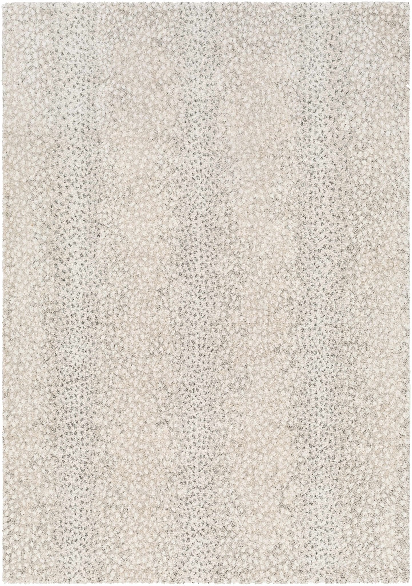 Beige And Gray Contemporary Style Machine Woven Rug - Image 2