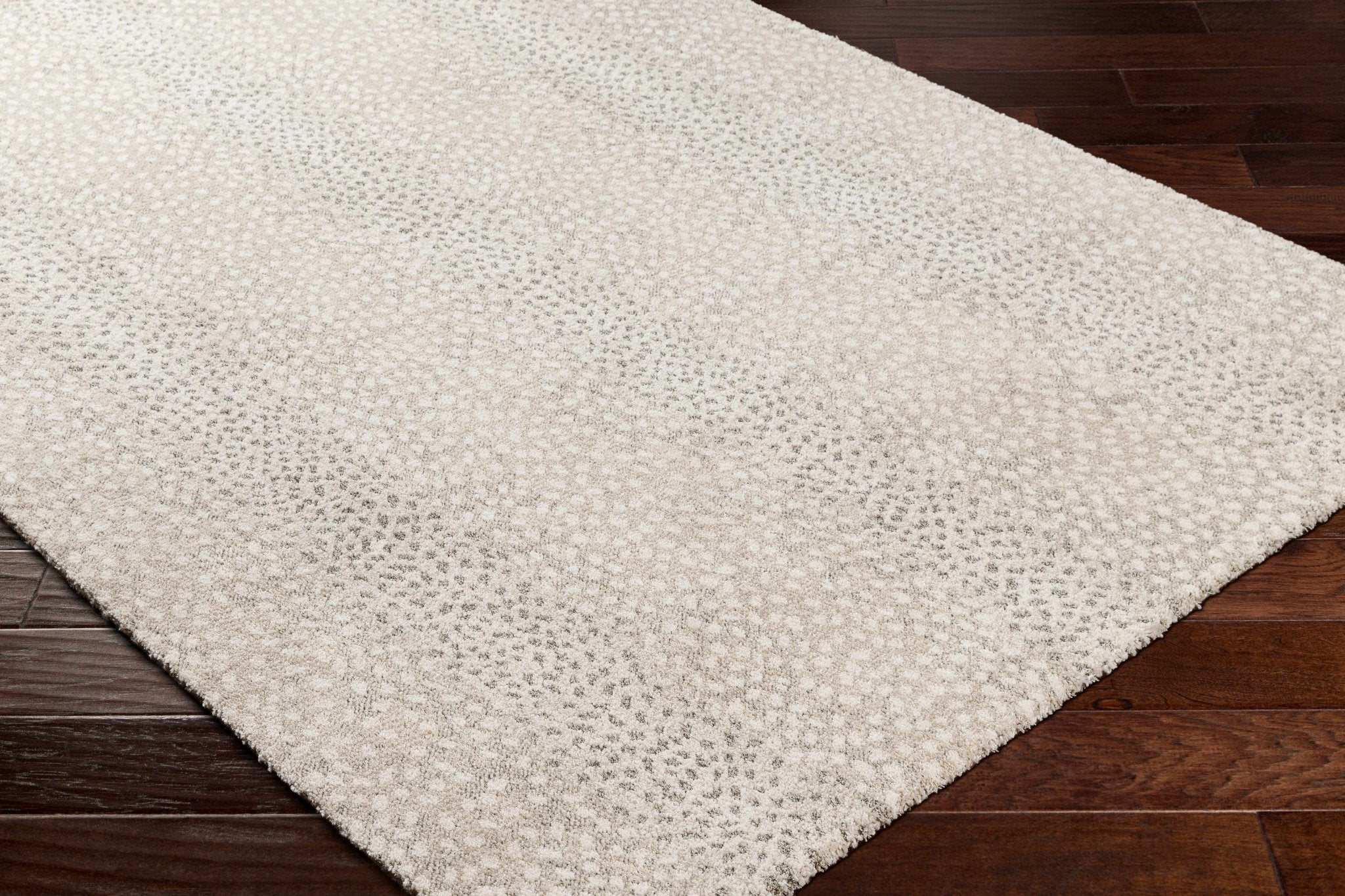 Beige And Gray Contemporary Style Machine Woven Rug - Image 6