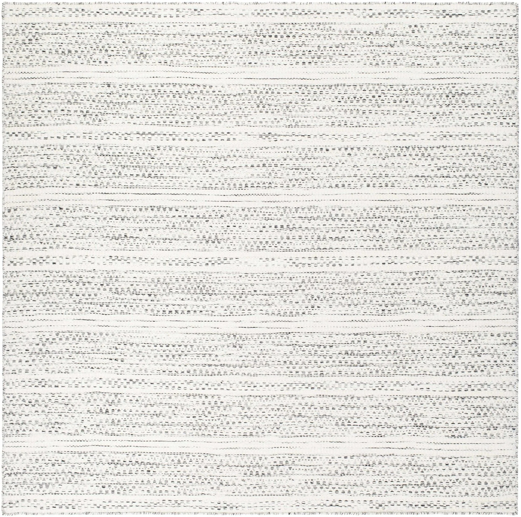 Contemporary Beige and Gray Hand Woven Chevron Design Wool Area Rug - Image 16
