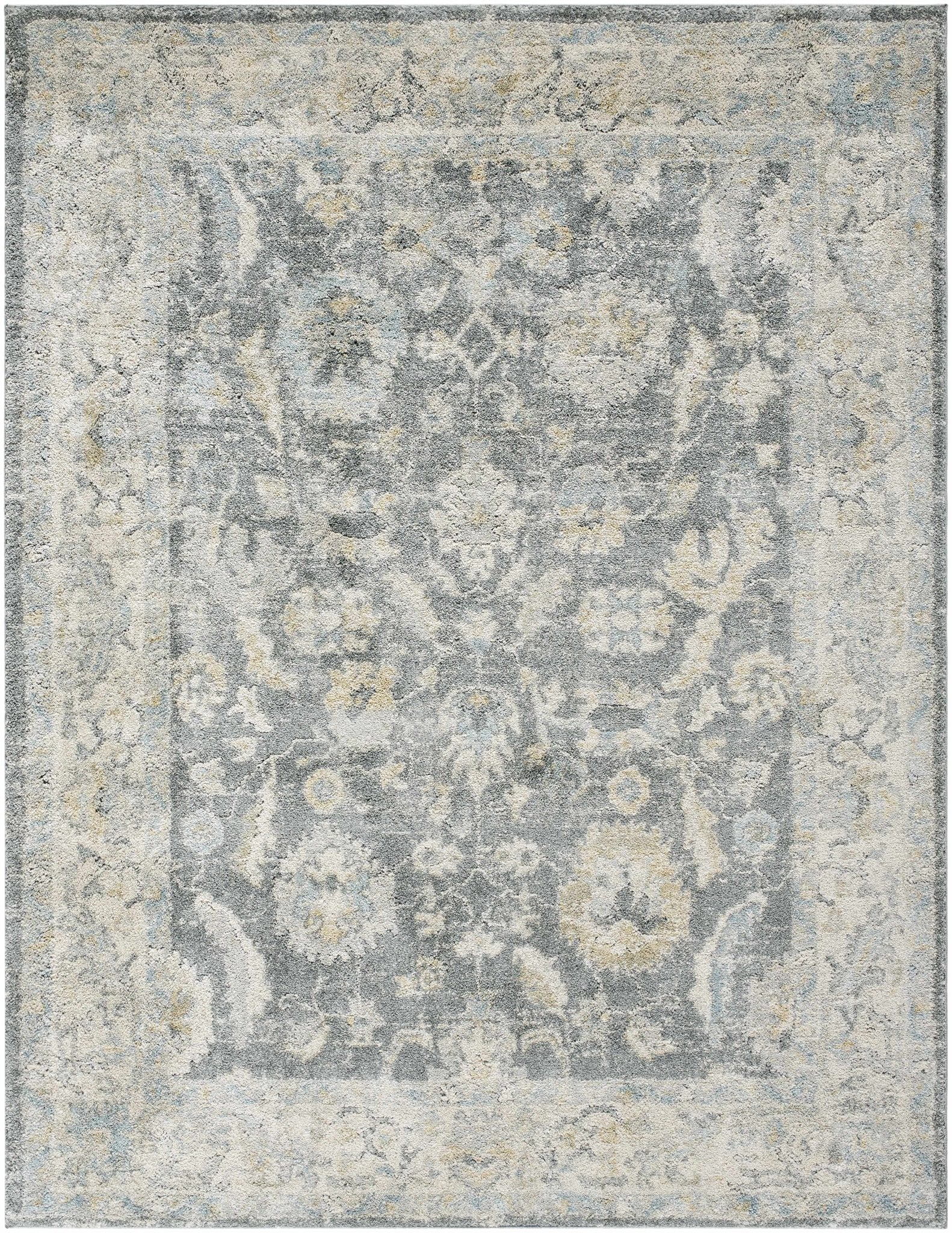 Beige And Gray Traditional Style Machine Woven Area Rug - Image 3