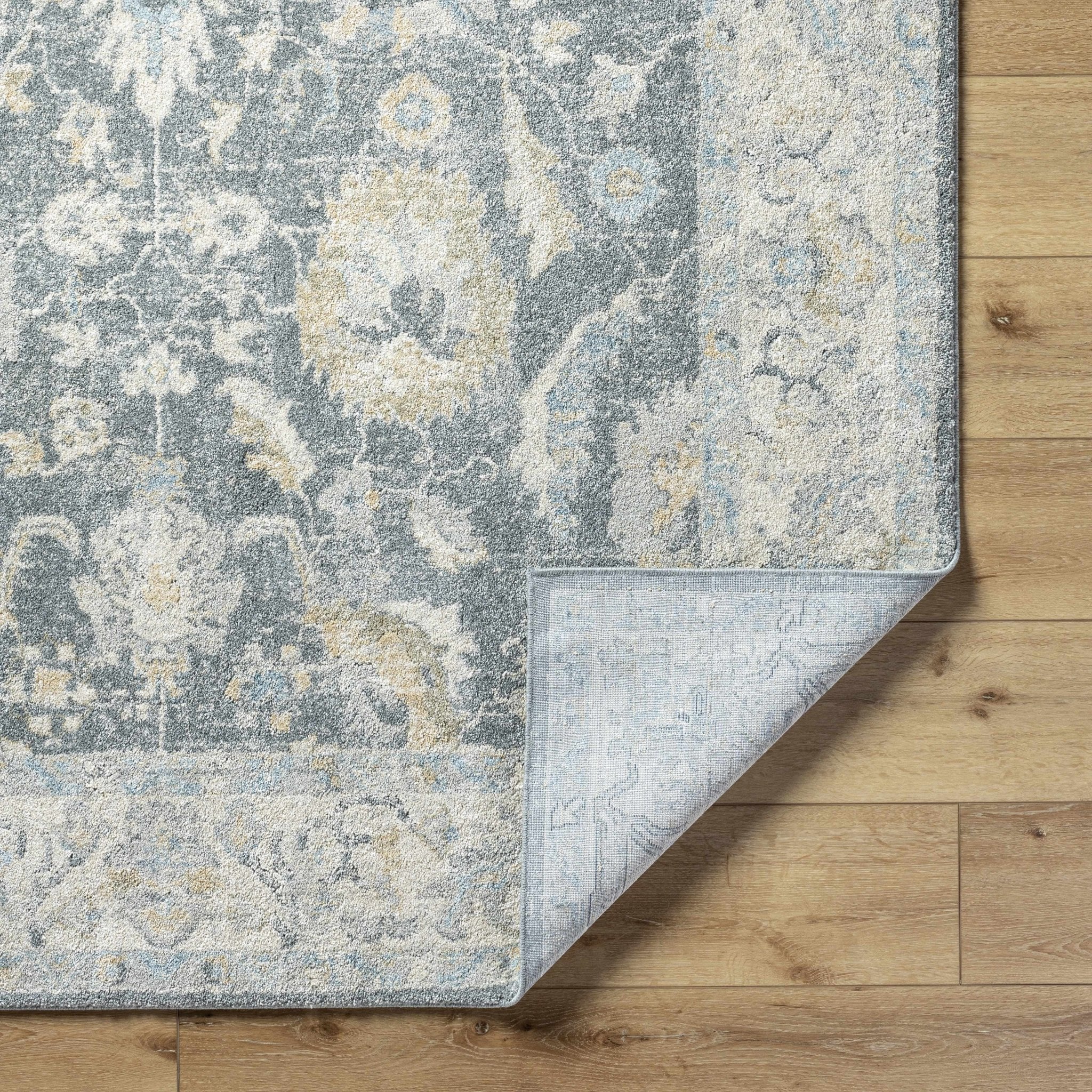 Beige And Gray Traditional Style Machine Woven Area Rug - Image 6