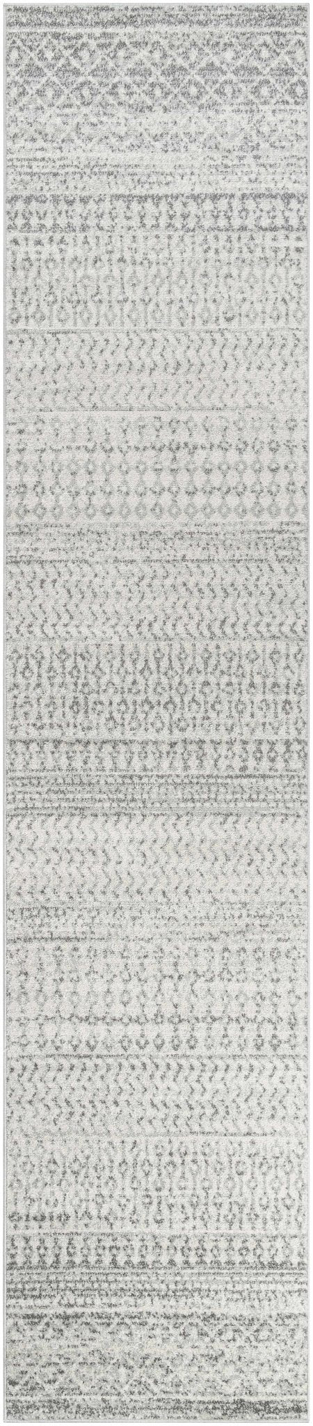 Beige and Gray Tribal Look Traditional Geometrical Design Multi Size Machine Woven Rug - Image 27