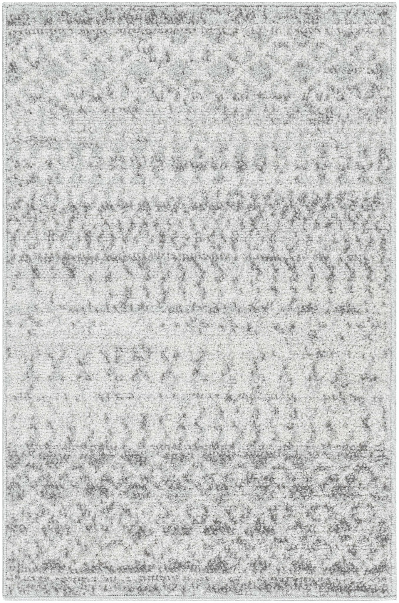 Beige and Gray Tribal Look Traditional Geometrical Design Multi Size Machine Woven Rug - Image 33