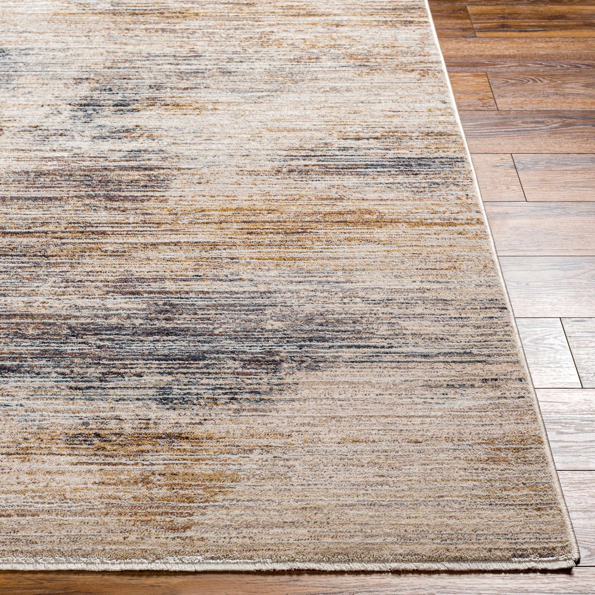 Beige And Ivory Contemporary Style Machine Woven Rug - Image 4