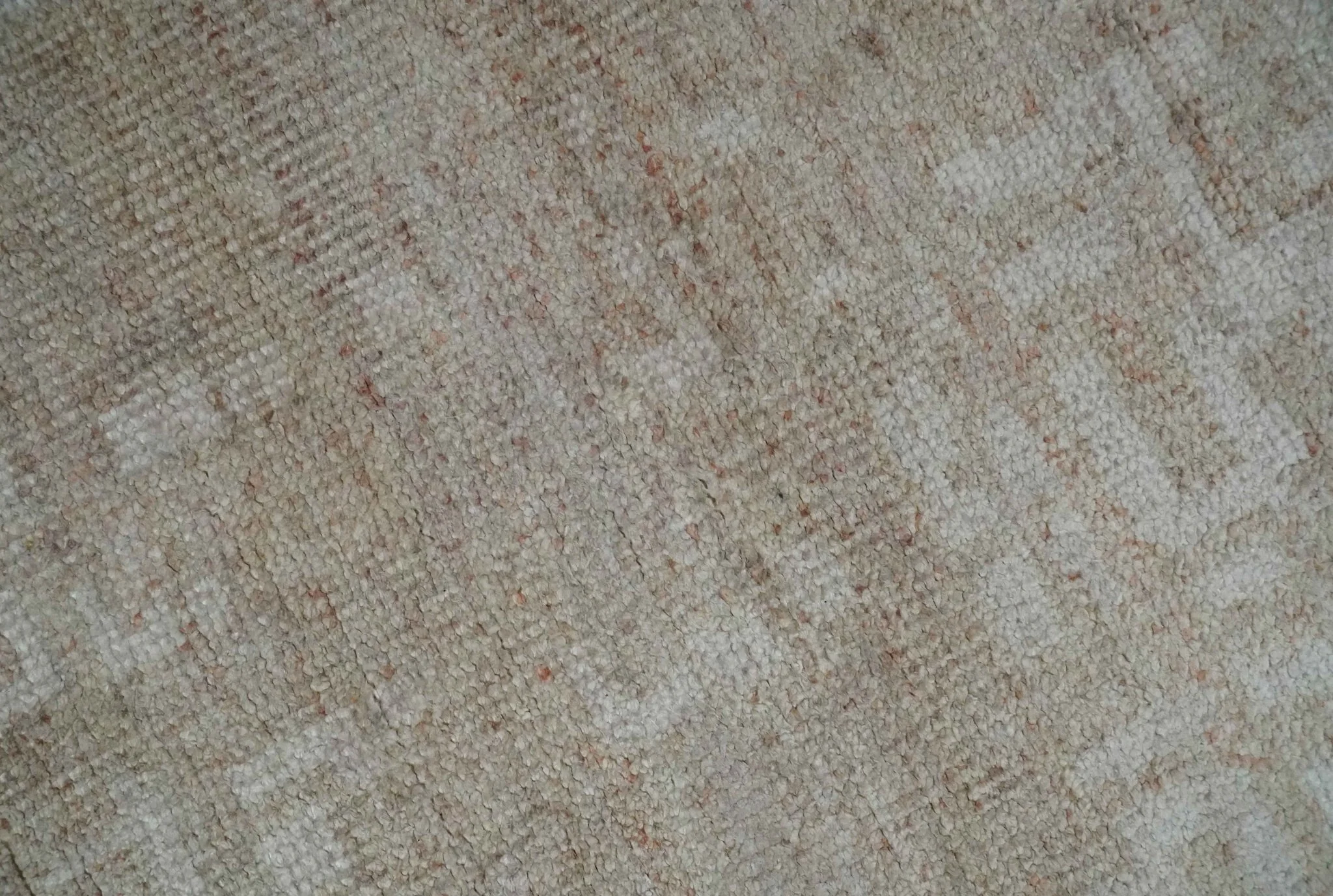 6x9 Hand Knotted Beige and Ivory Modern Abstract Contemporary Recycled wool Area Rug - Image 4