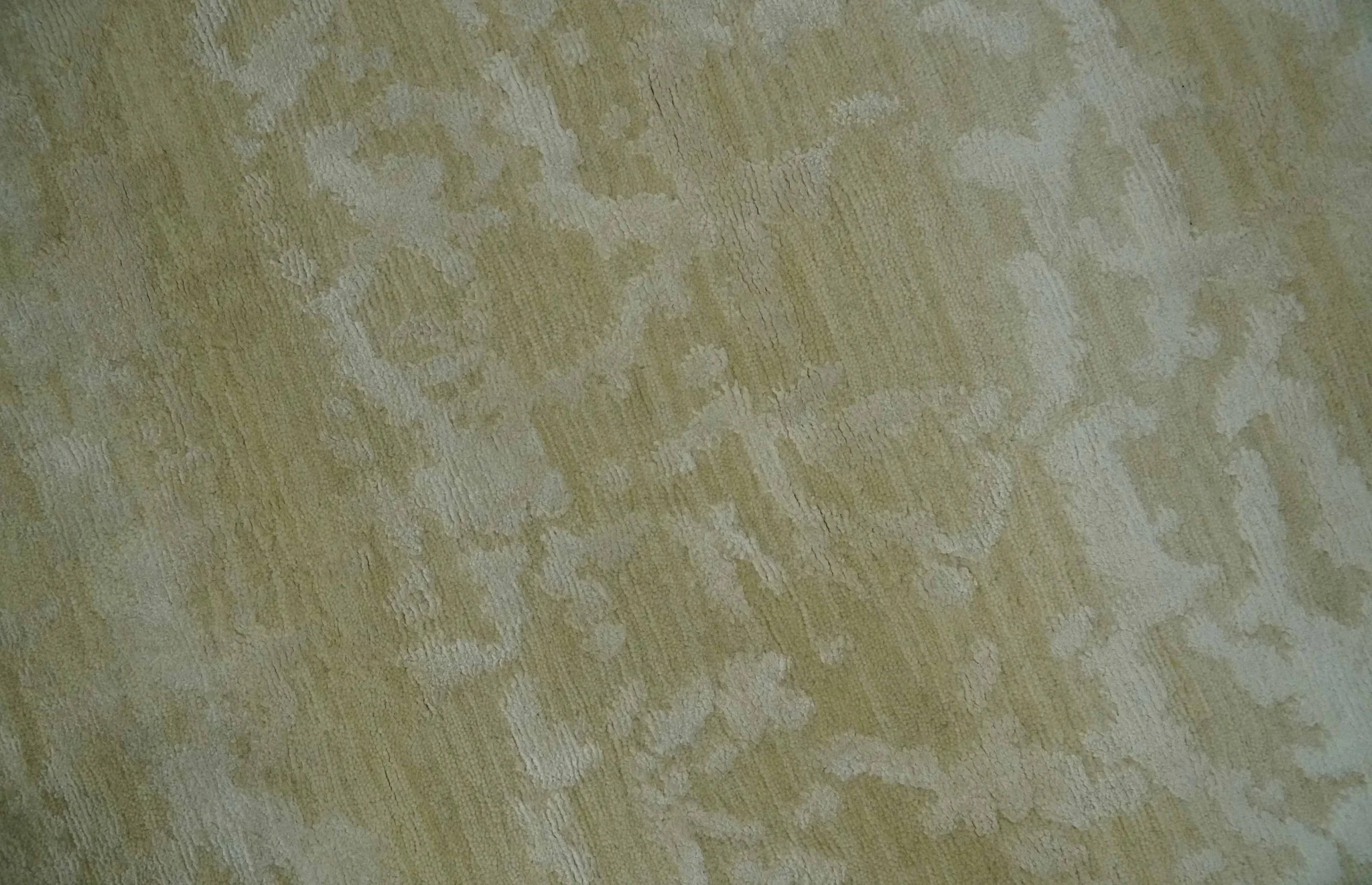Beige and Ivory Modern Abstract Hand loom 5x8 wool And Art Silk Area Rug - Image 5