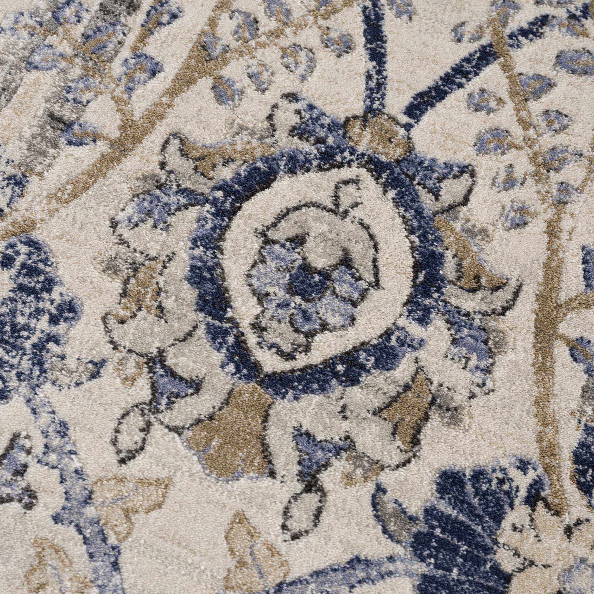 Antique Style Beige and Purple Traditional Oriental Oushak rug - Image 10