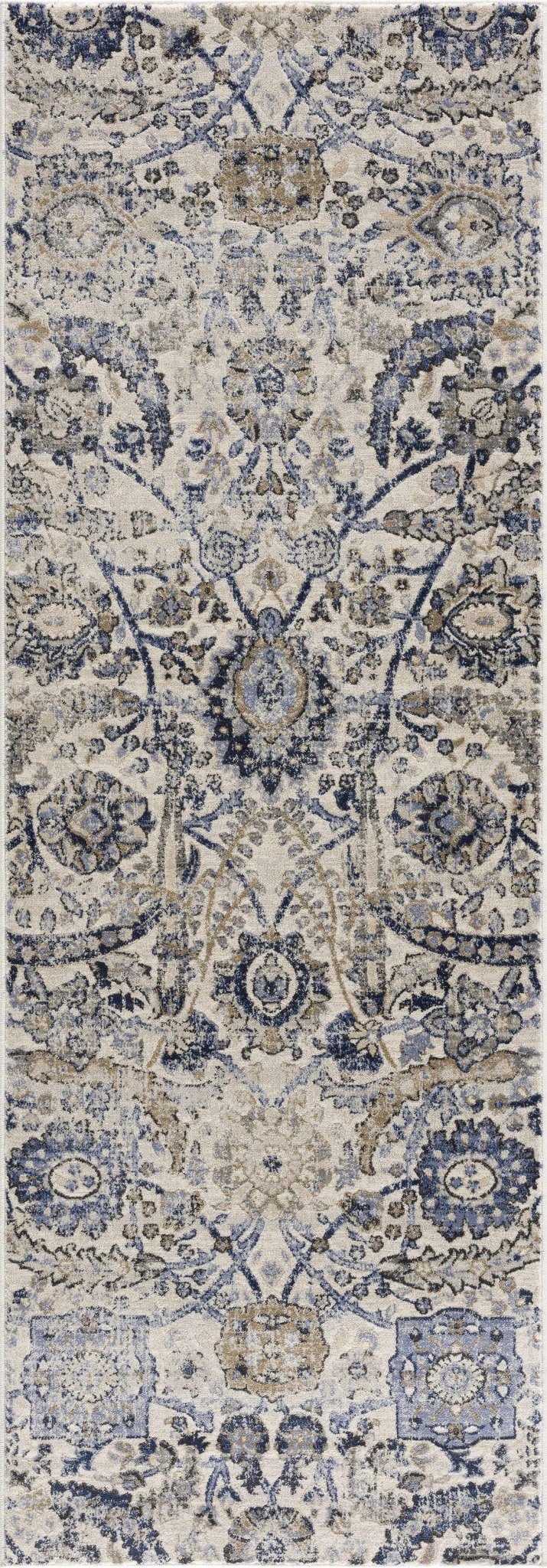 Antique Style Beige and Purple Traditional Oriental Oushak rug - Image 14