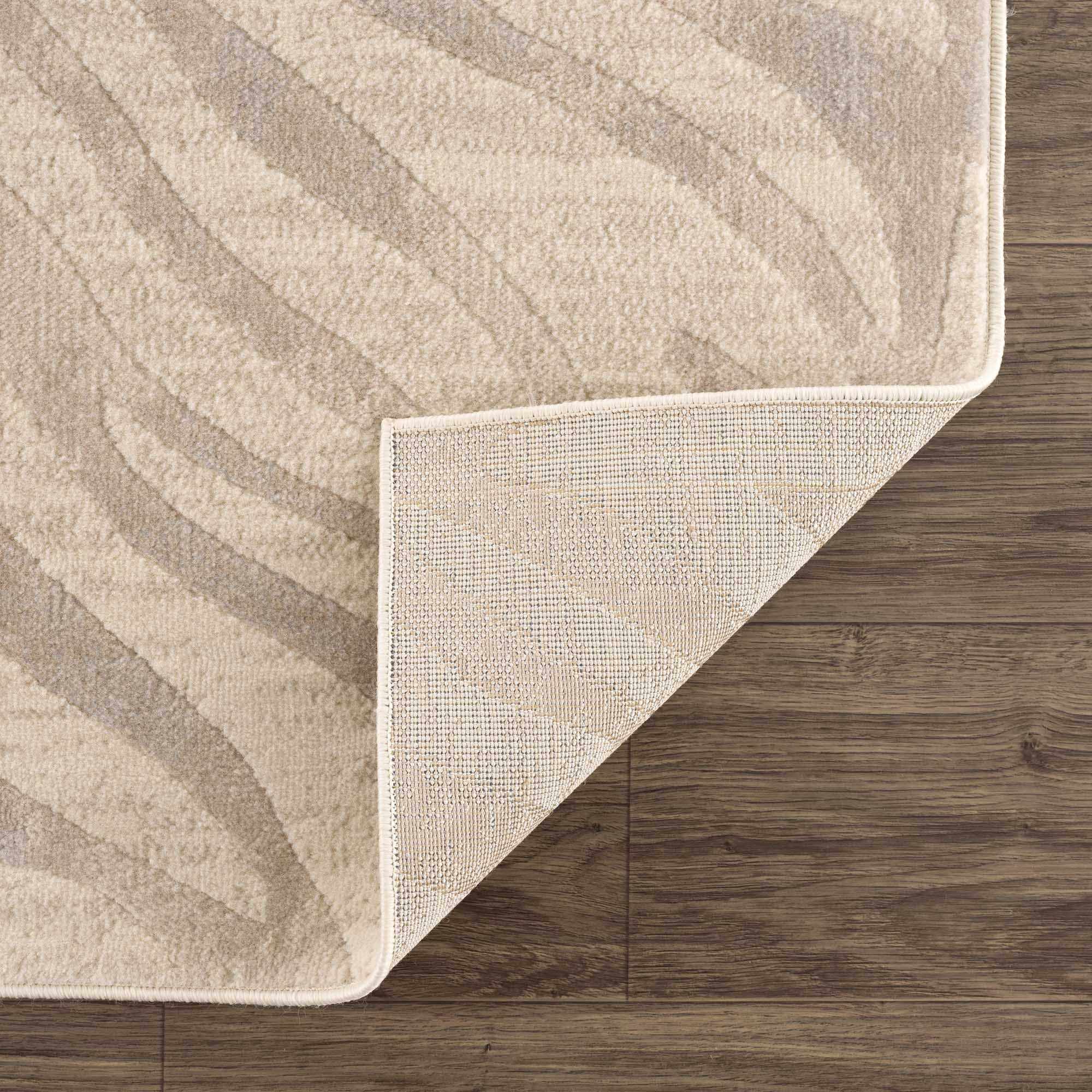Beige and Tan Modern Zebra Skin Print Area Rug - Image 5