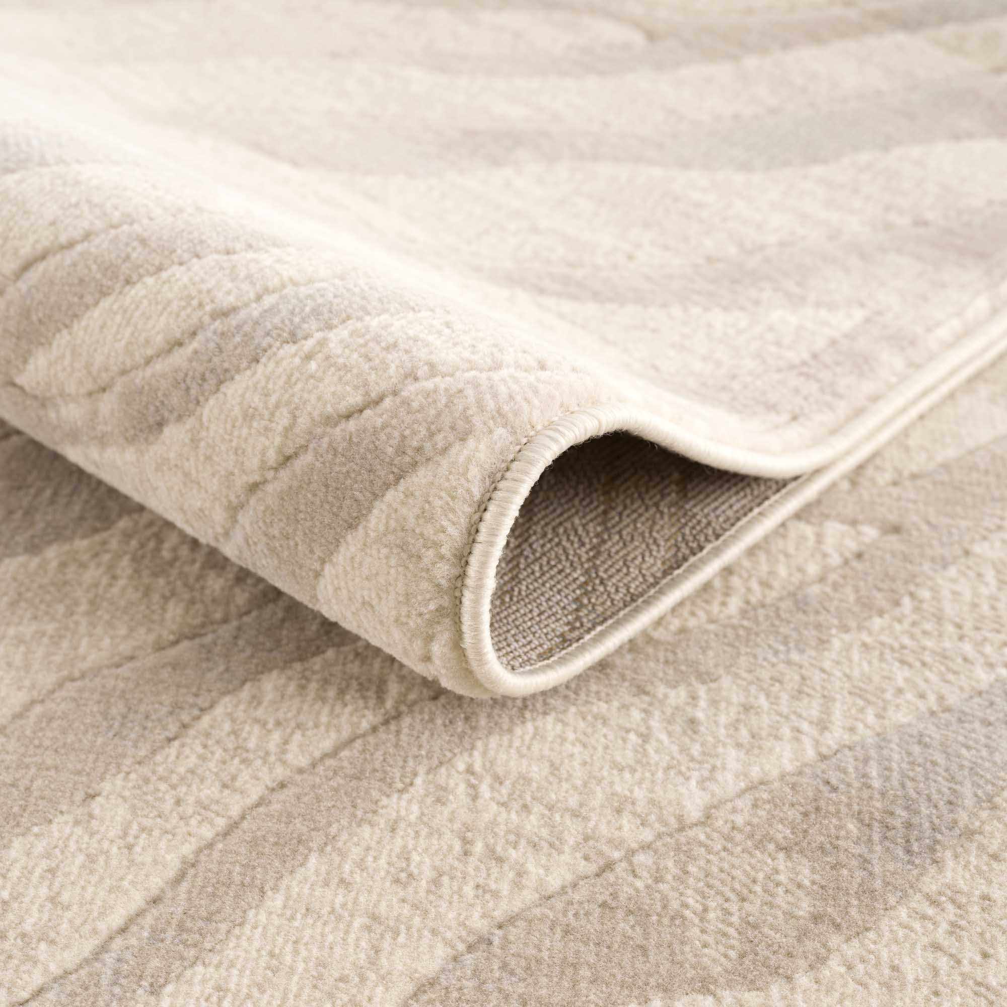 Beige and Tan Modern Zebra Skin Print Area Rug - Image 6