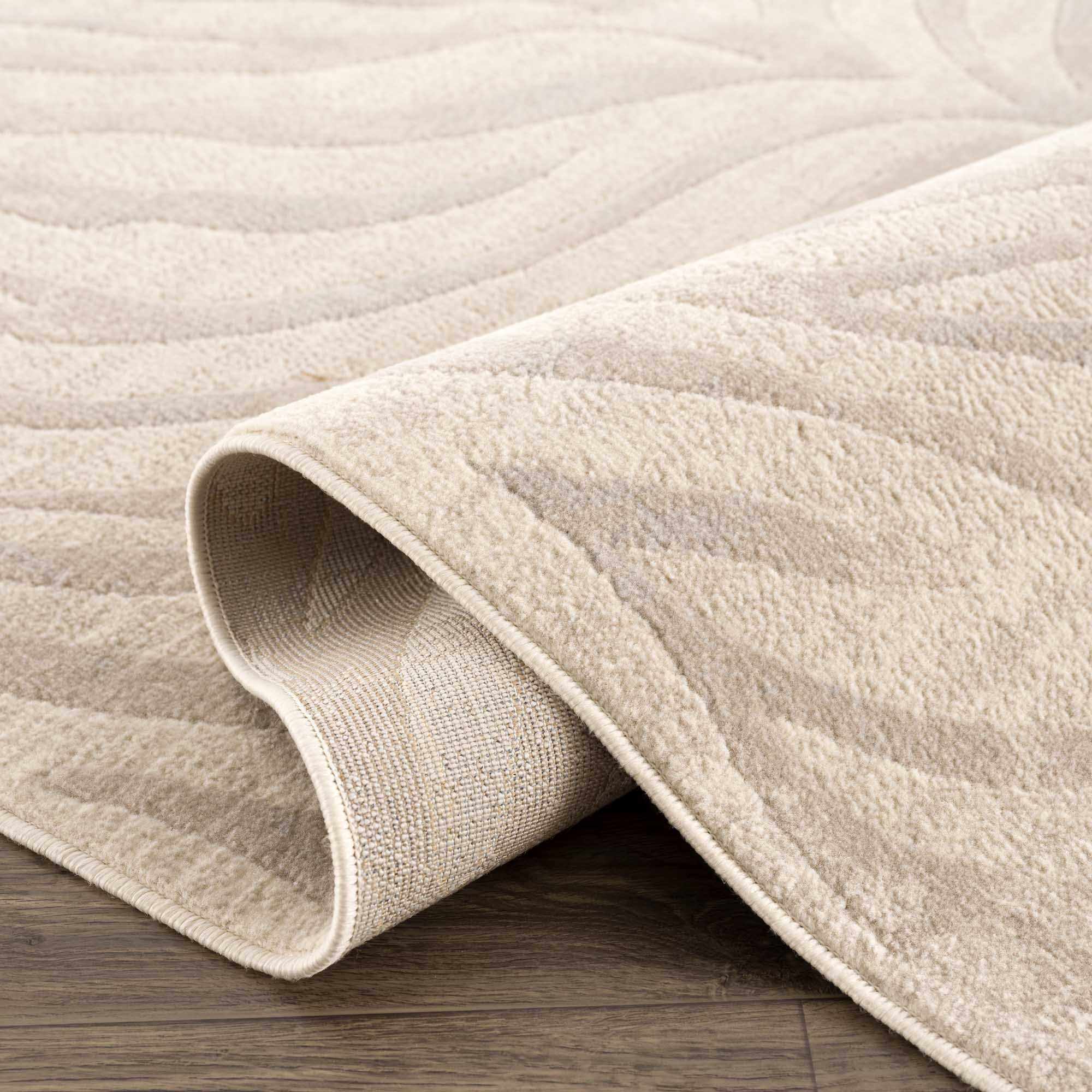 Beige and Tan Modern Zebra Skin Print Area Rug - Image 7