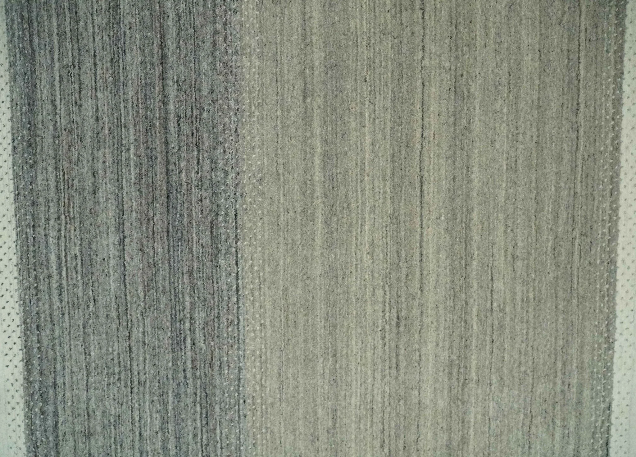 5x8 Ivory, Gray and Black Striped Wool Hand Woven Southwestern Gabbeh Rug | KNT18 - Image 11