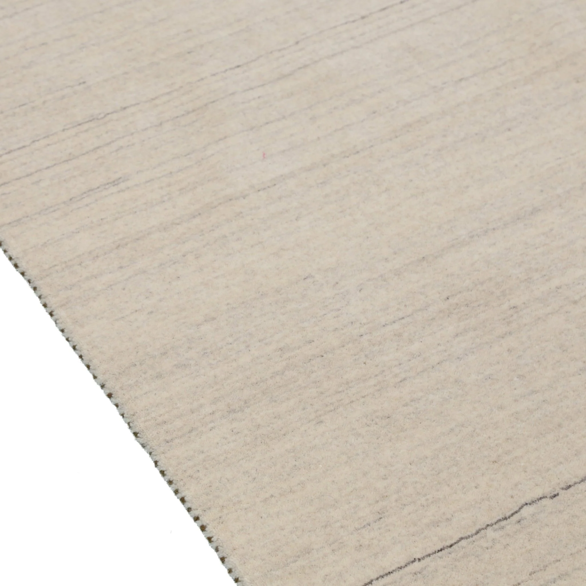 Beige Contemporary Pattern Hand Loomed Wool Area Rug - Image 4
