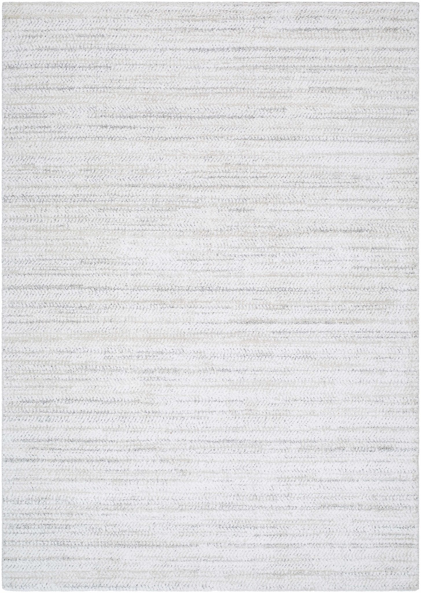 Beige Solid Contemporary Style Machine Woven Area Rug - Image 2