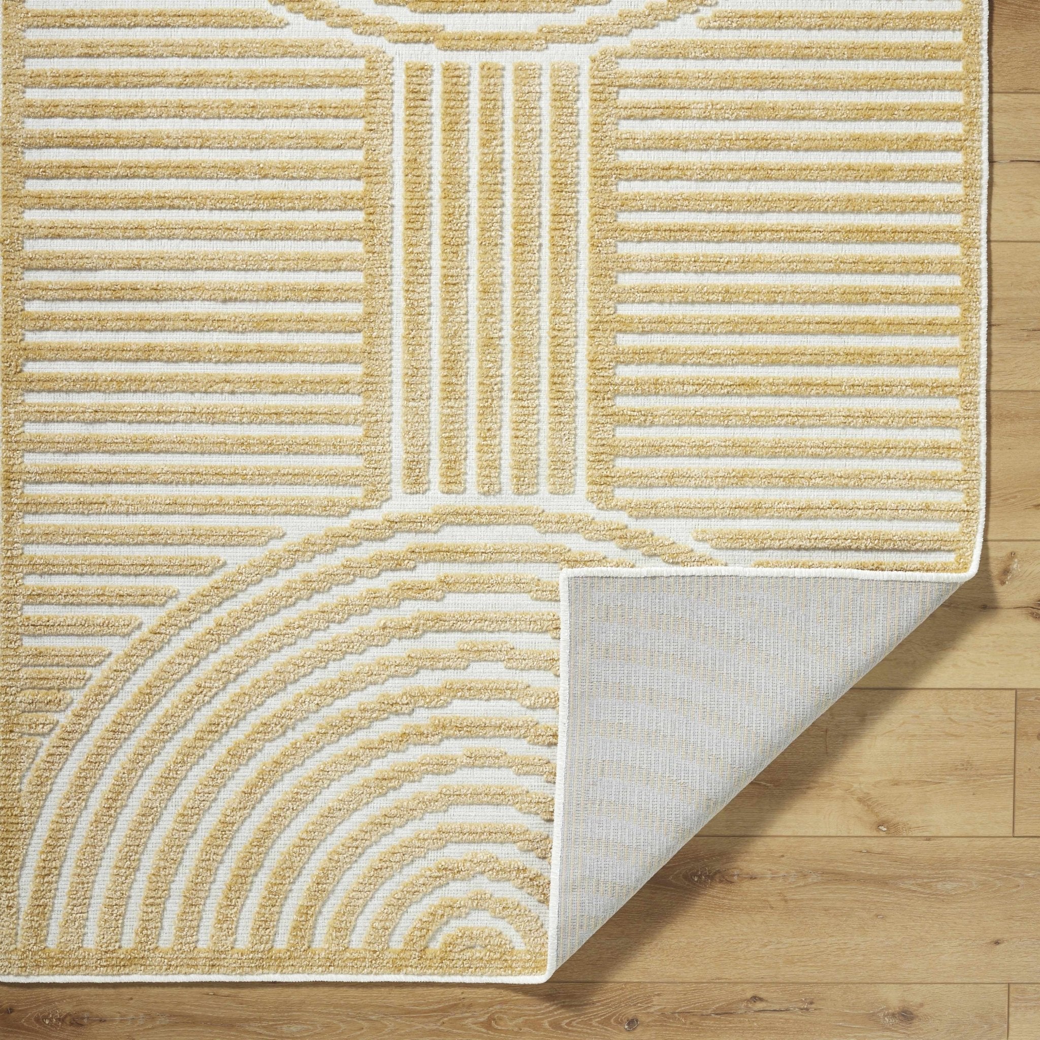 Beige Contemporary Style Washable Area Rug - Image 5