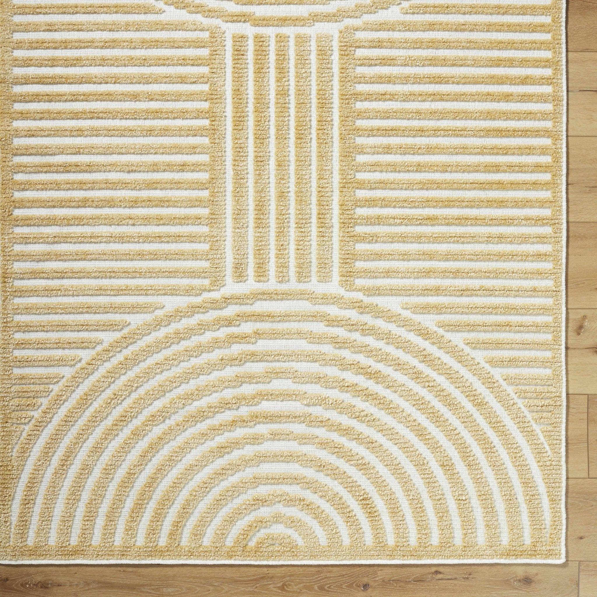Beige Contemporary Style Washable Area Rug - Image 6