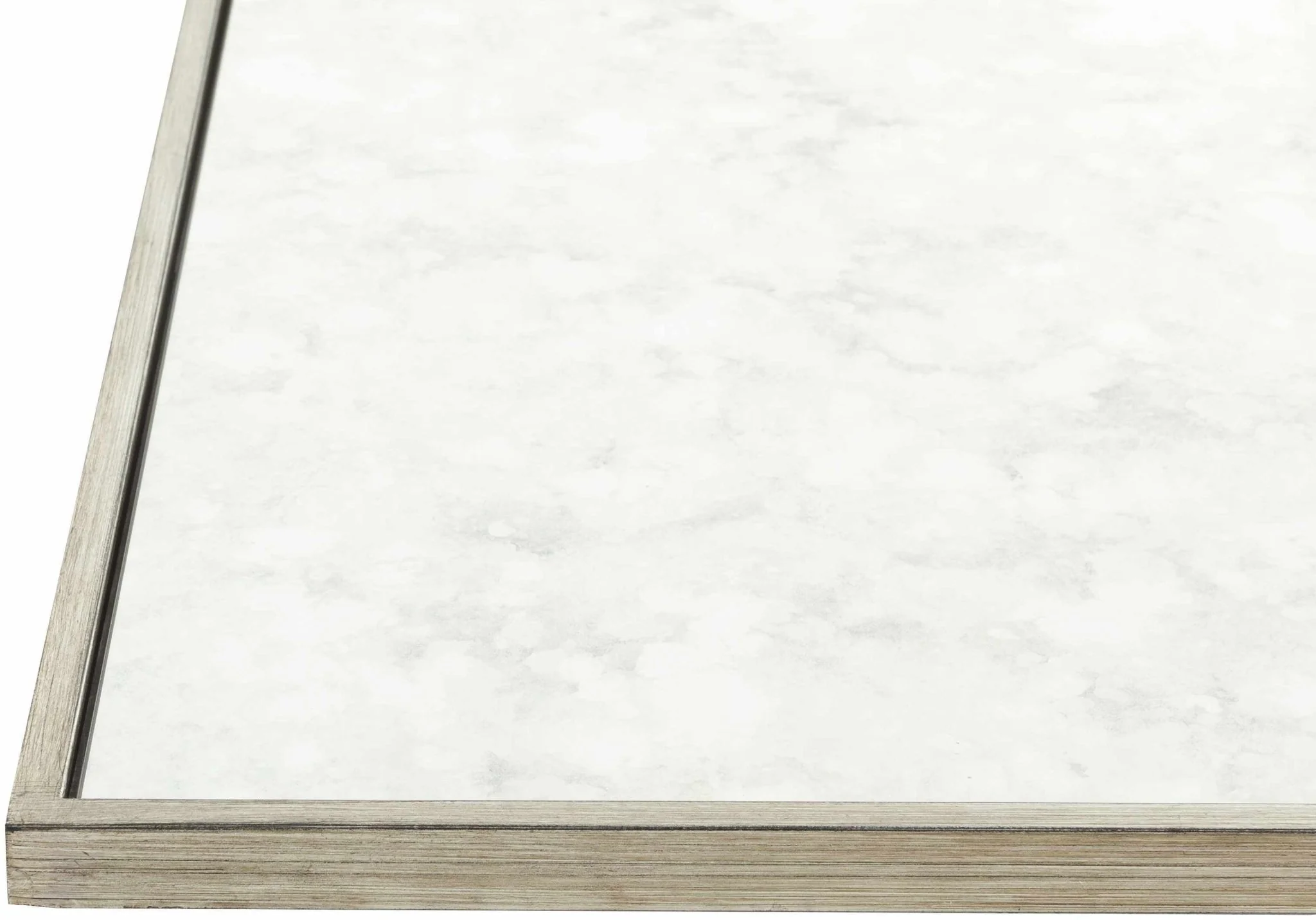 Beige Framed Rectangle Wall Mirror - Image 4