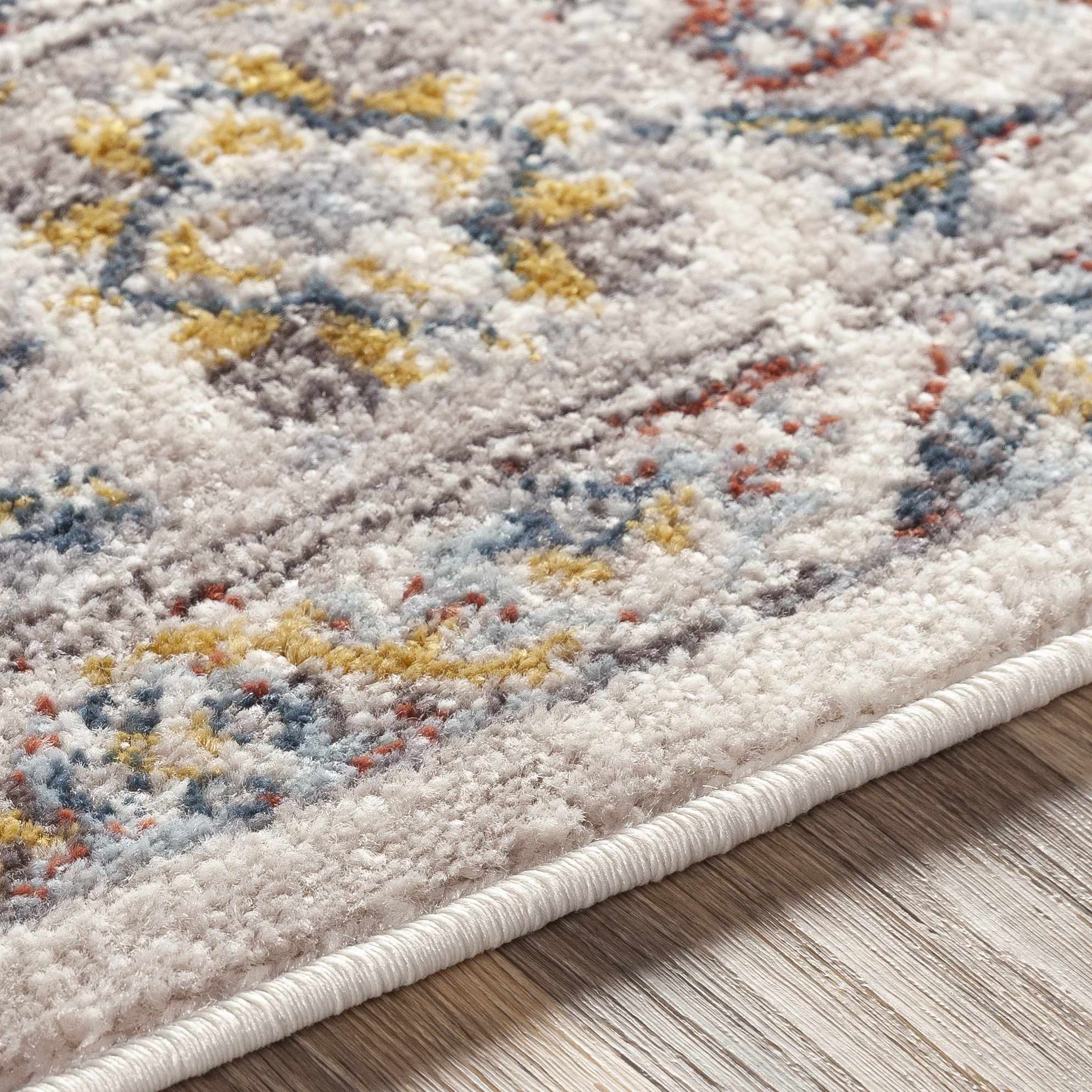 Beige, Gray and Ivory Traditional Heriz Medallion Multi size area rug - Image 12
