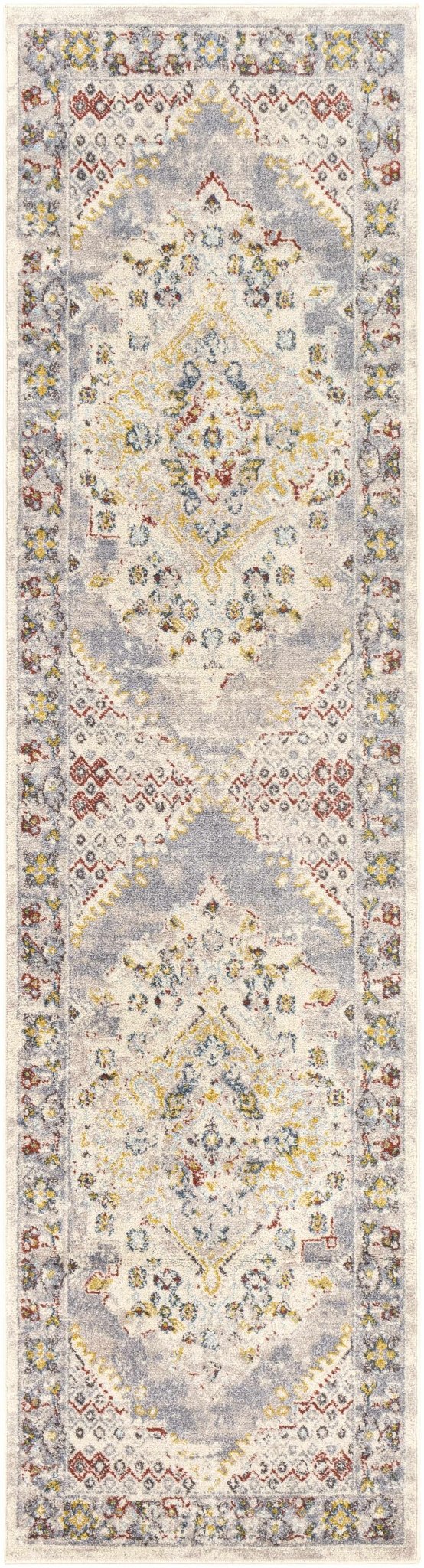 Beige, Gray and Ivory Traditional Heriz Medallion Multi size area rug - Image 15