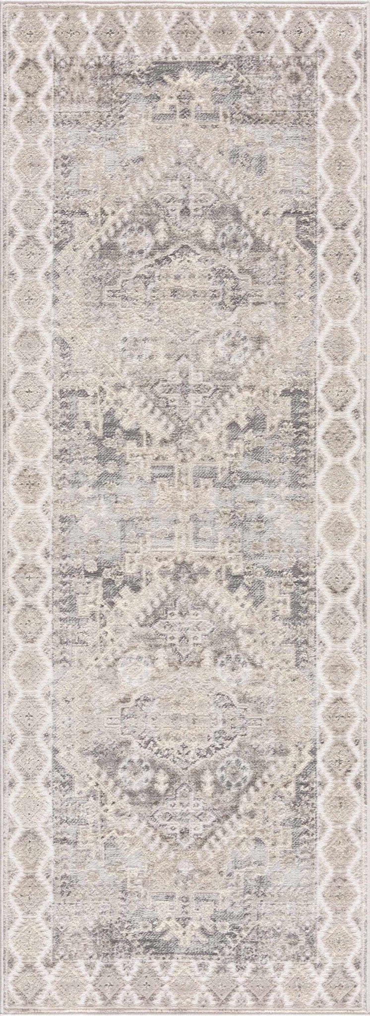Premium look Beige, Gray and Taupe Traditional Heriz Medallion area rug - Image 4