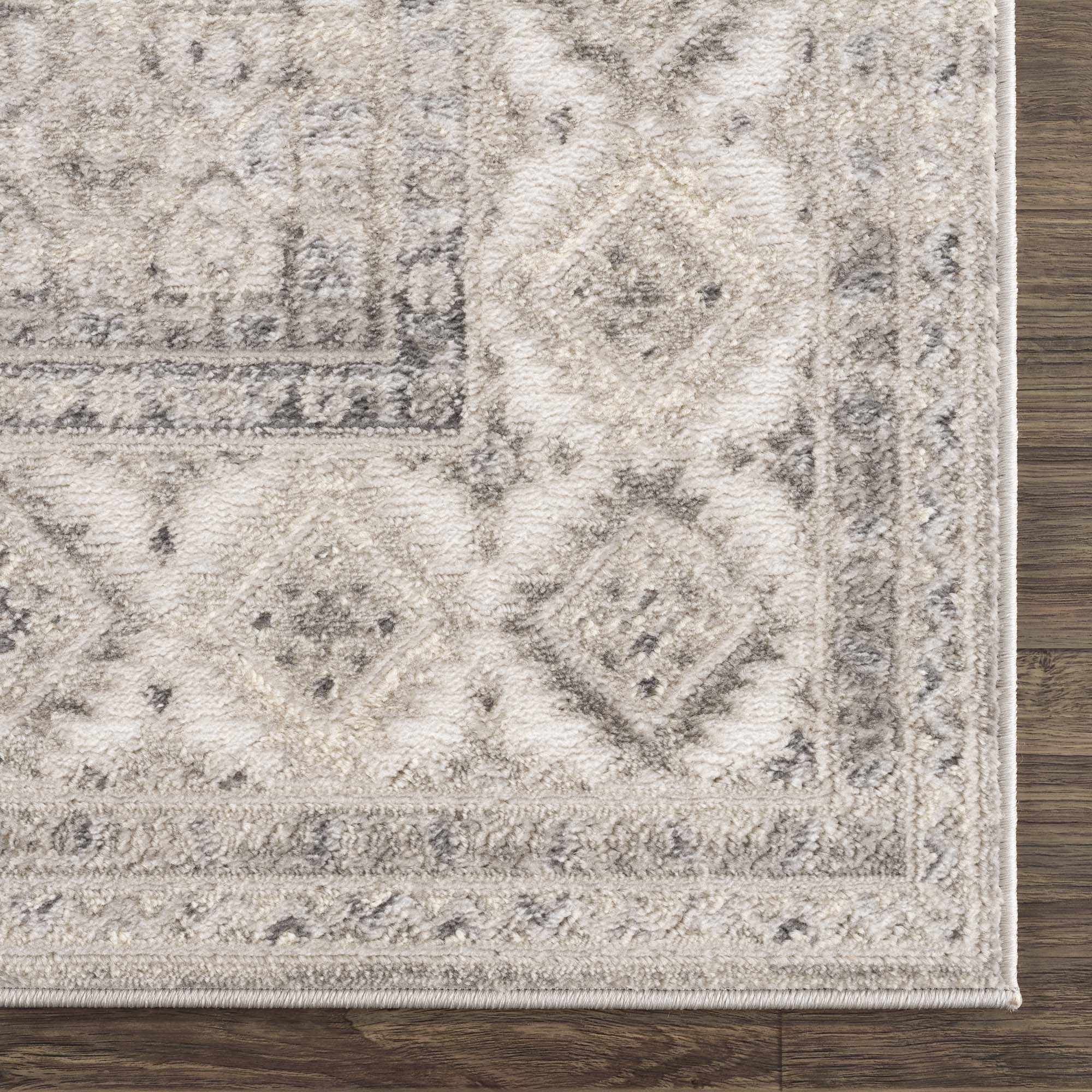 Premium look Beige, Gray and Taupe Traditional Heriz Medallion area rug - Image 8