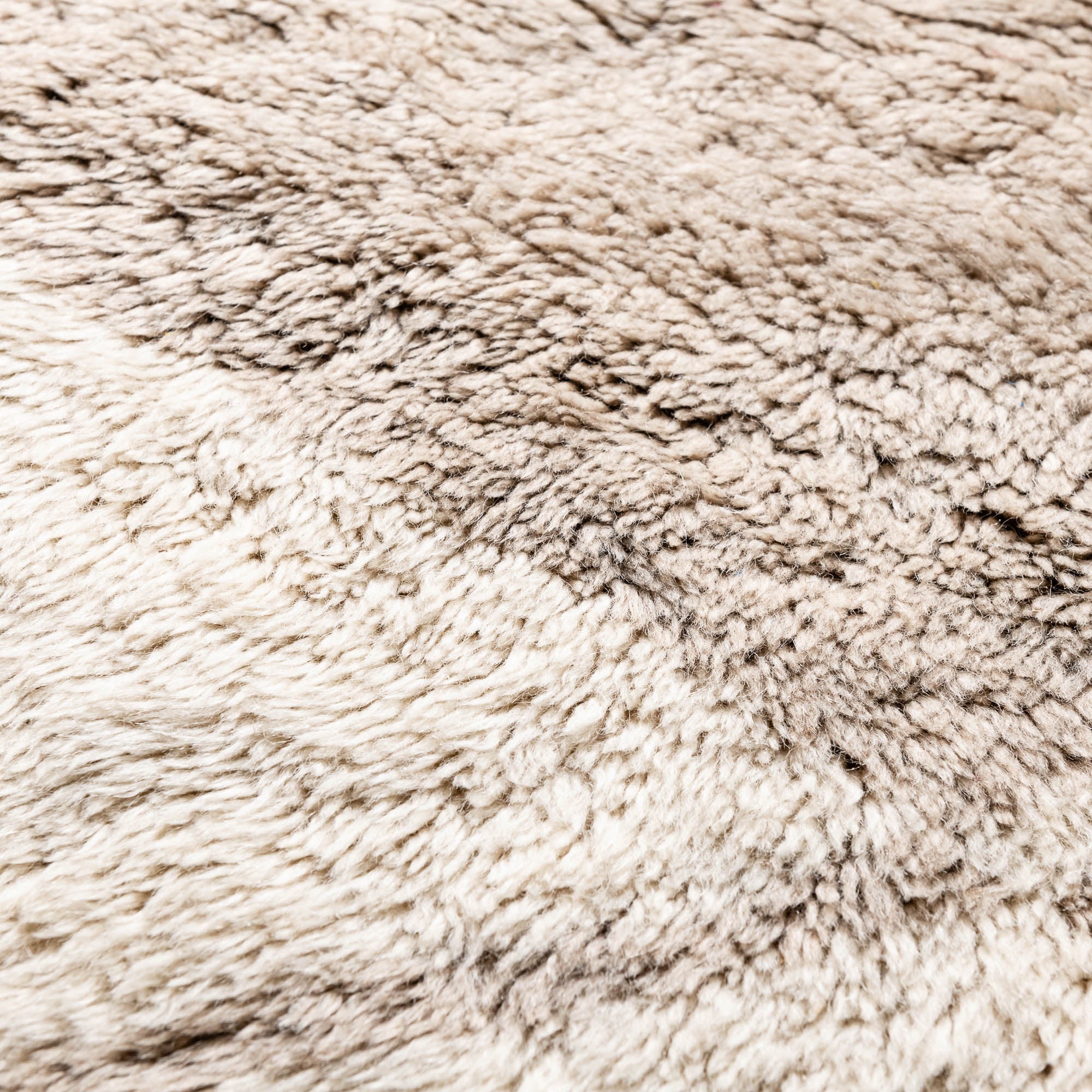 Beige Hand Knotted 8x10 Contemporary Moroccan Wool Rug - Image 3