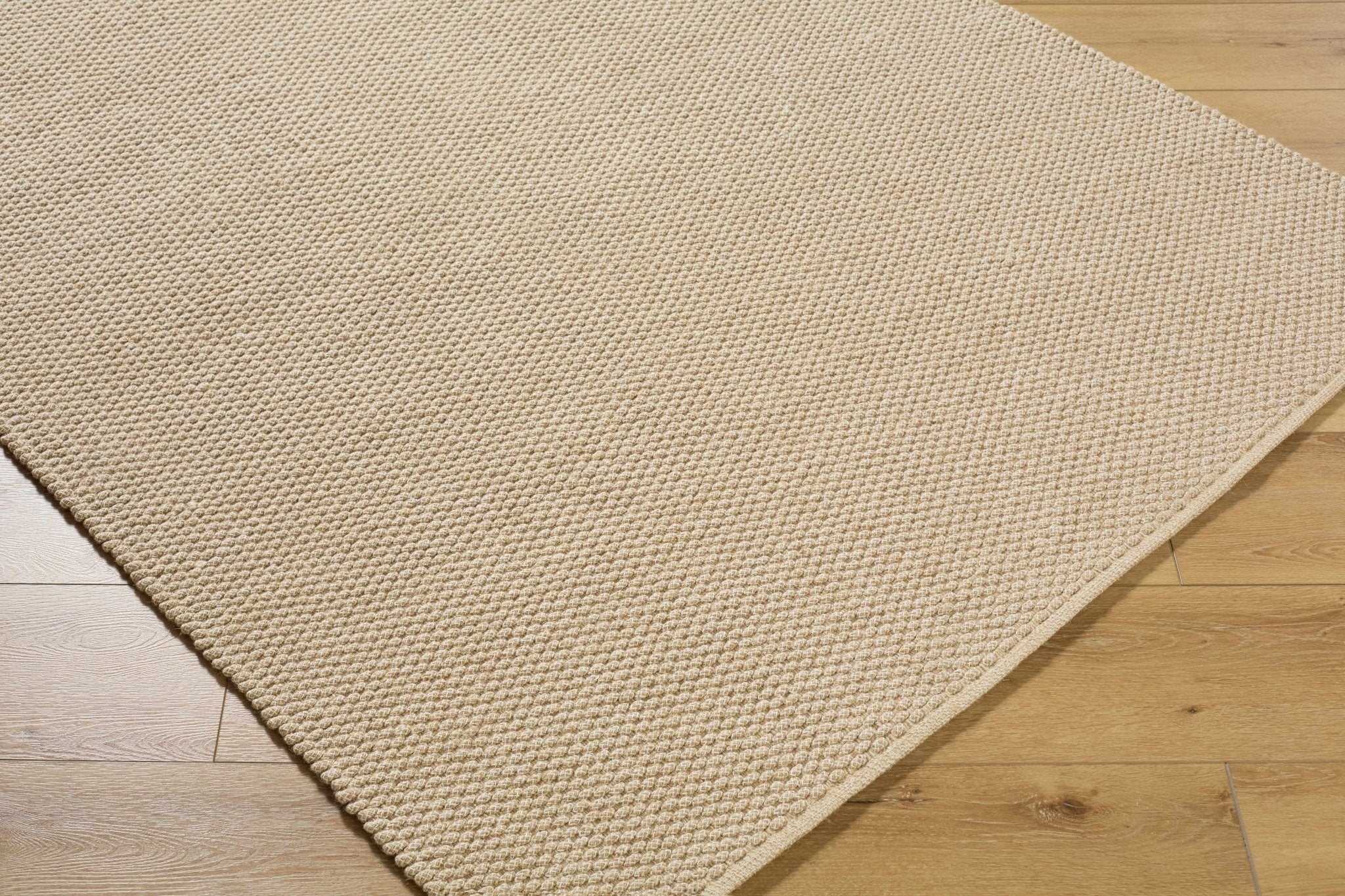 Beige Hand Woven Modern Style Jute Rug - Image 5