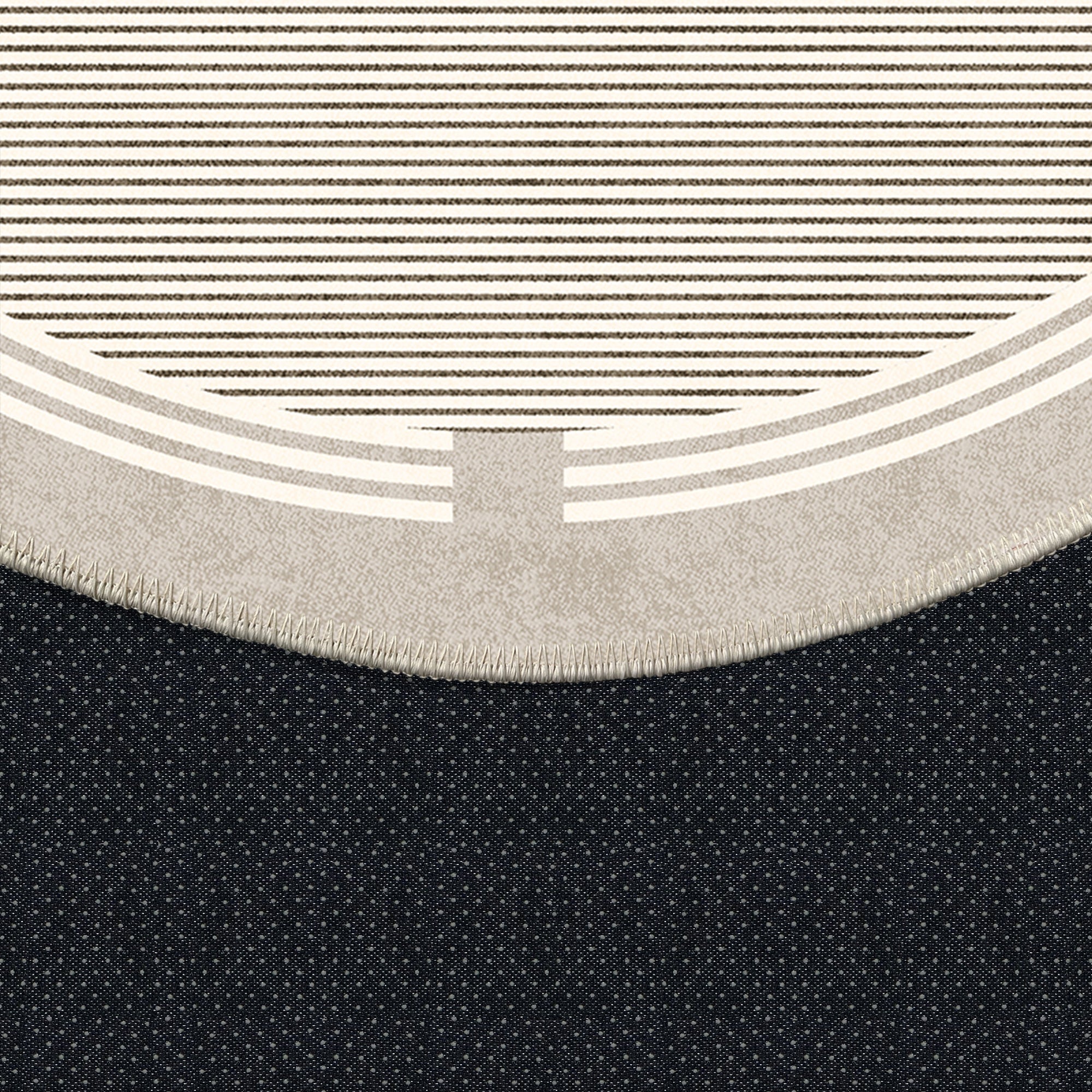 Beige Modern Pattern Machine Washable Cotton Area Rug - Image 7