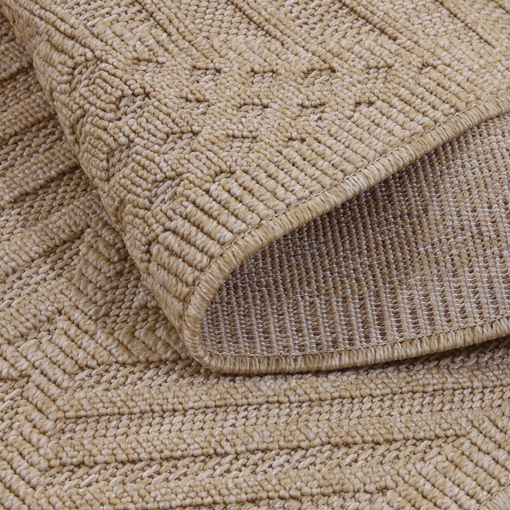 Beige Modern Style Machine Washable Polypropylene Rug - Image 5