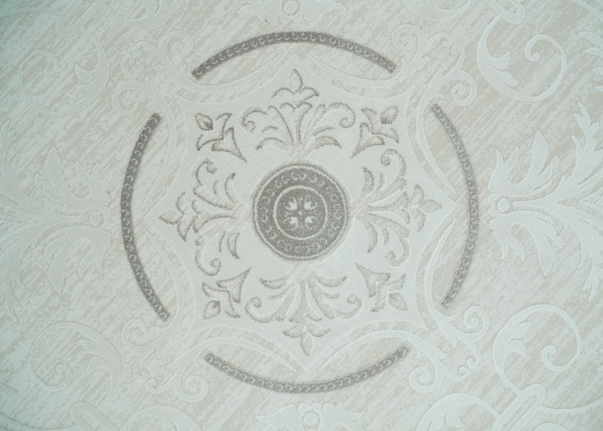 Brown, Beige and Ivory Antique Finish, Vintage look, Art Silk Area Rug, Living Room Rug | TRDMM2 - Image 8