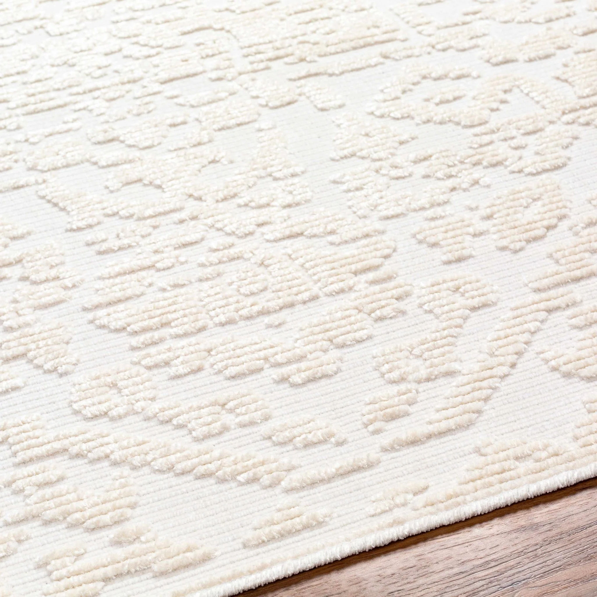 Beige Texture Traditional Medallion washable area Rug - Image 6