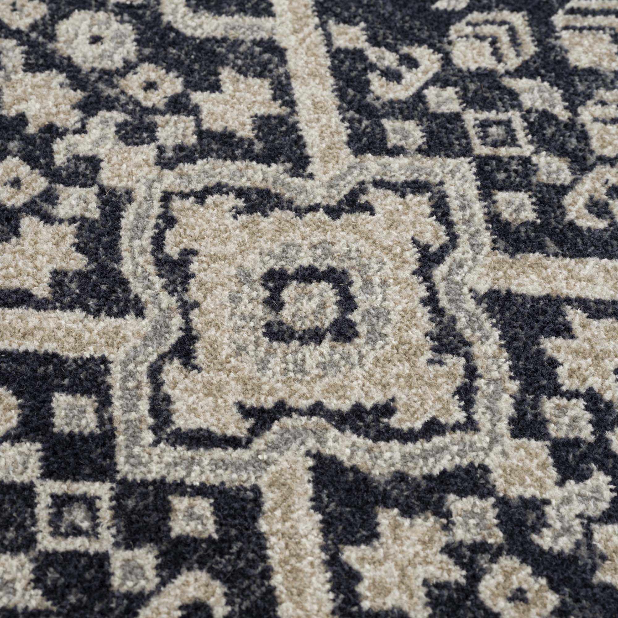 Antique Design Premium Black, Beige and Gray Traditional Washable area Rug - Image 12
