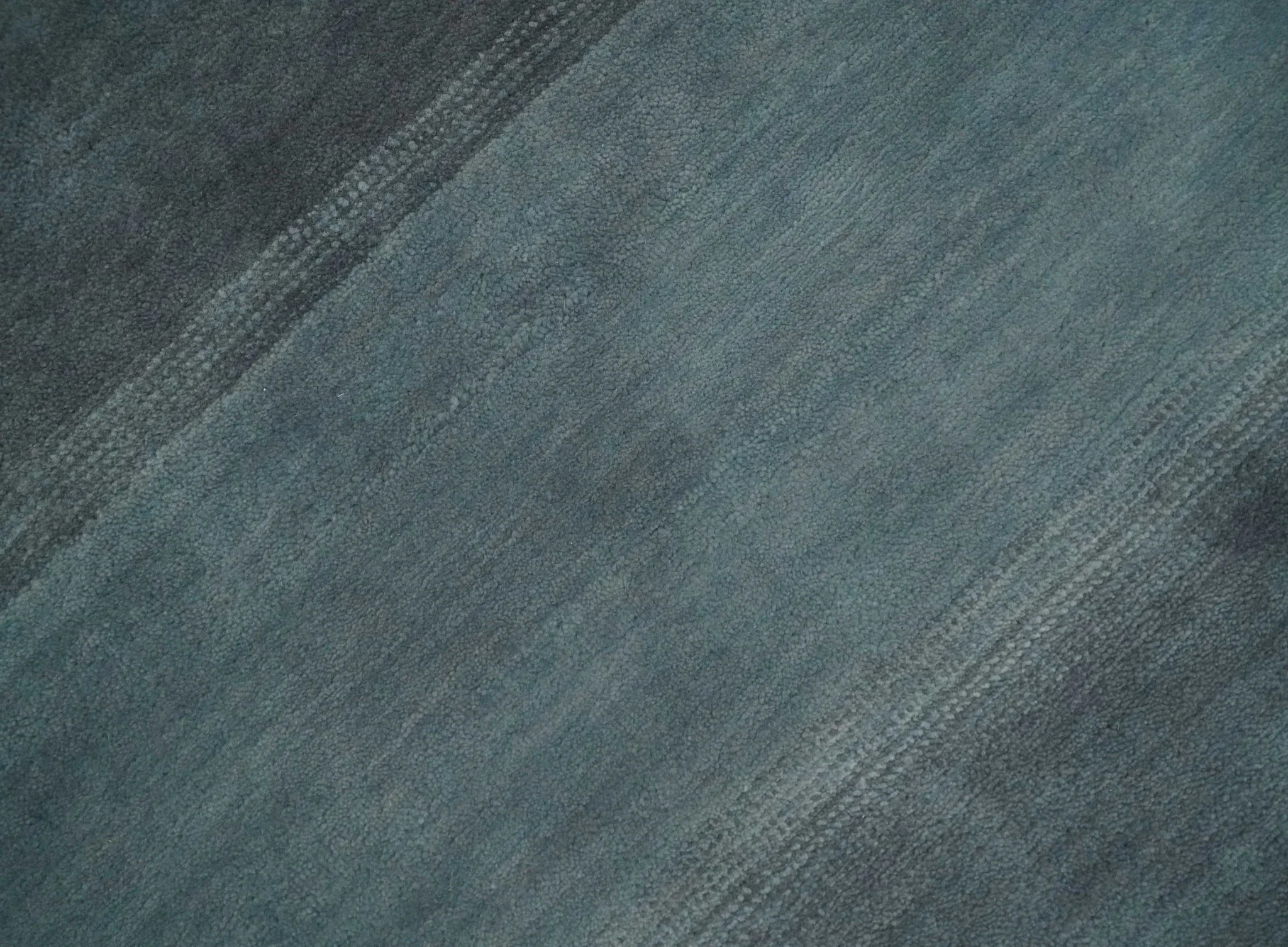 5x7 Ombre Black, Charcoal and Gray Striped Wool Hand Woven Southwestern Lori Rug | KNT24 - Image 8
