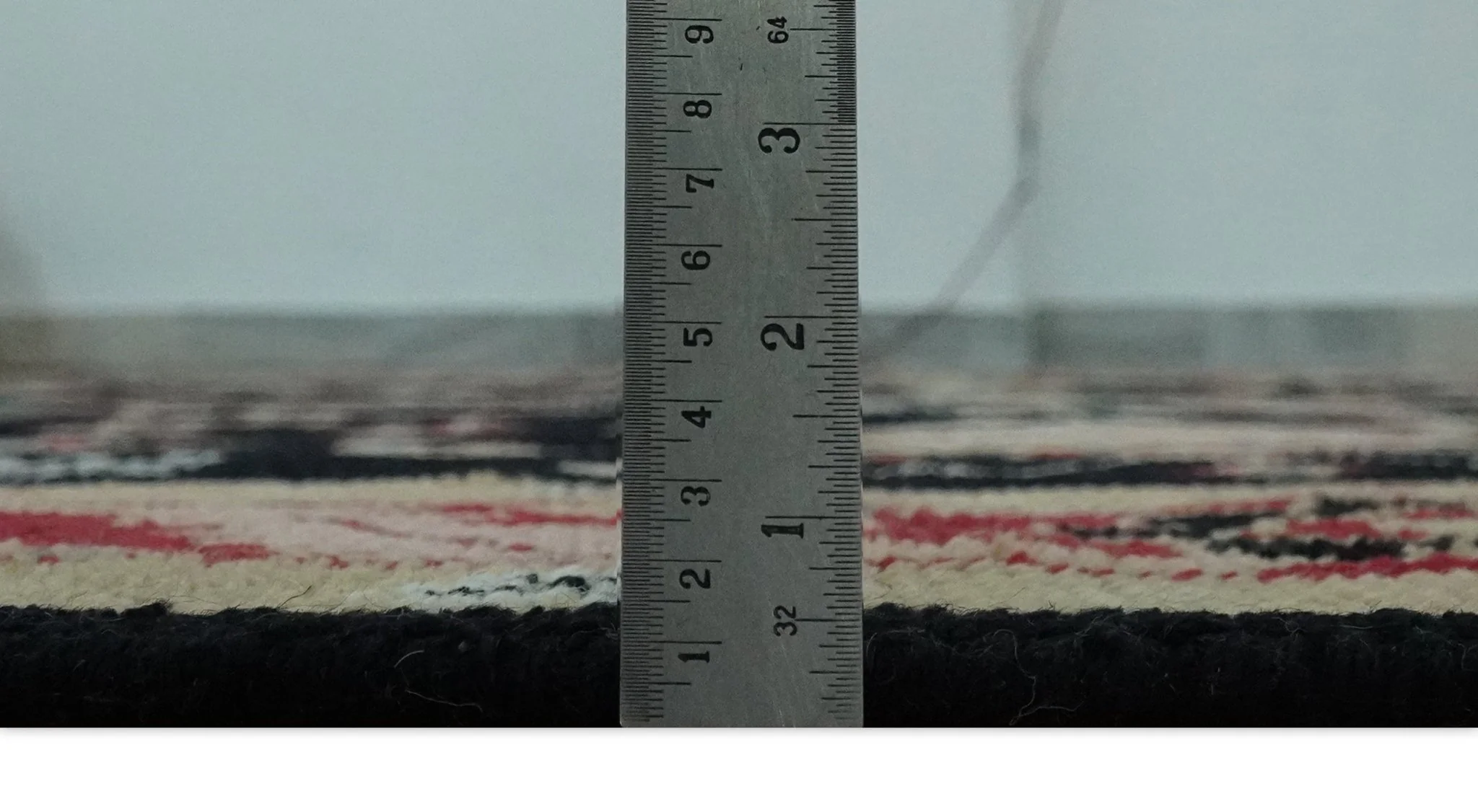 Custom Made Black, Rust, and Olive Traditional Oriental Hand Knotted Wool Area Rug - Image 9